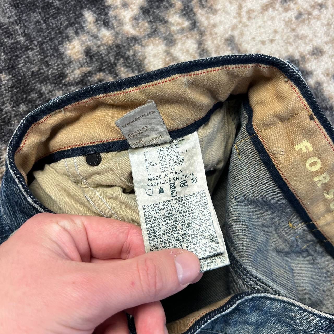 Diesel Diesel Luxury Washed Blue Denim Jeans Streetwear Y2K Size US 34 / EU 50 - 12 Thumbnail