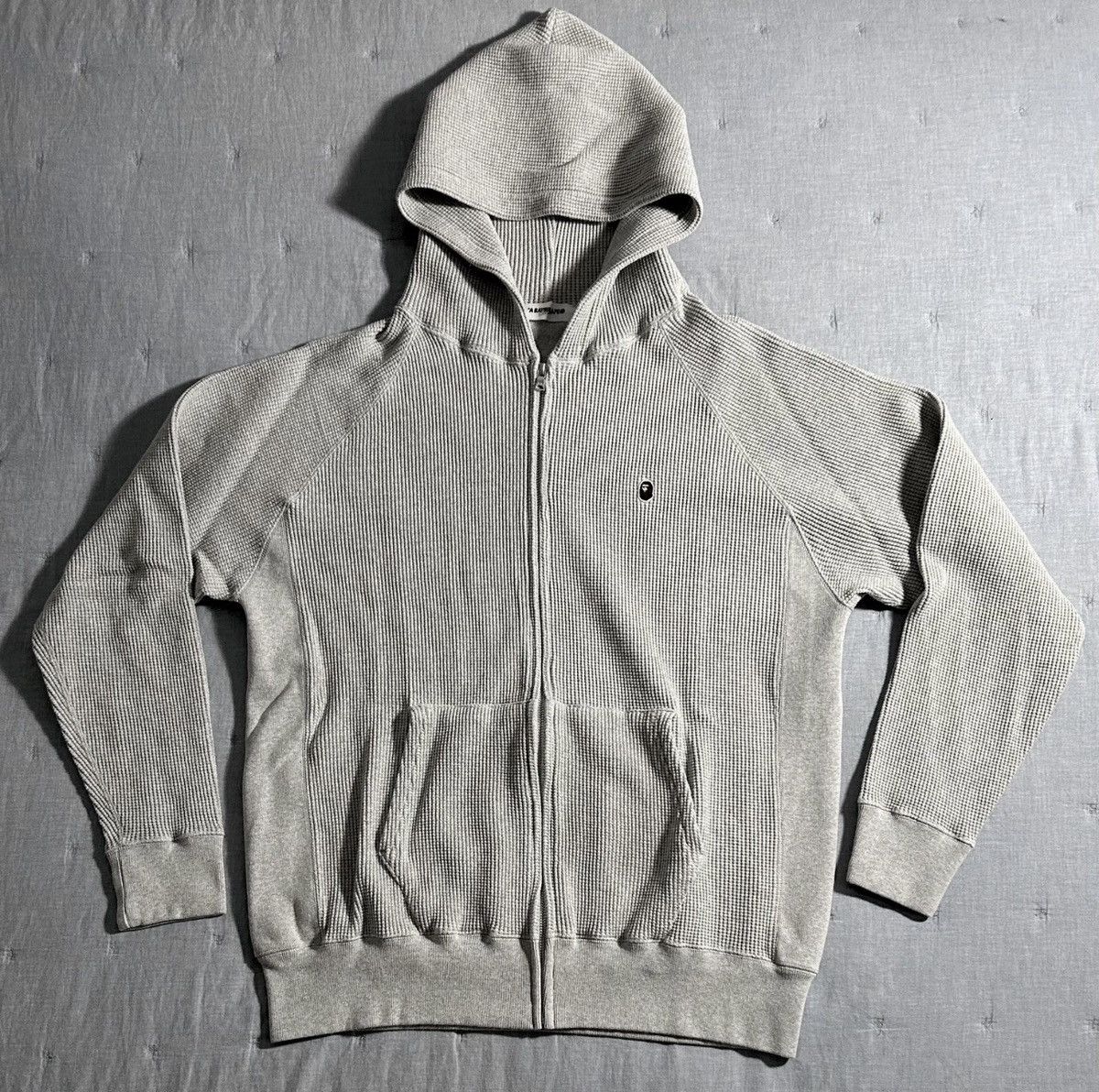 Bape A Bathing Ape Classics Waffle Zip Hoodie Size US XL / EU 56 / 4 - 1 Thumbnail