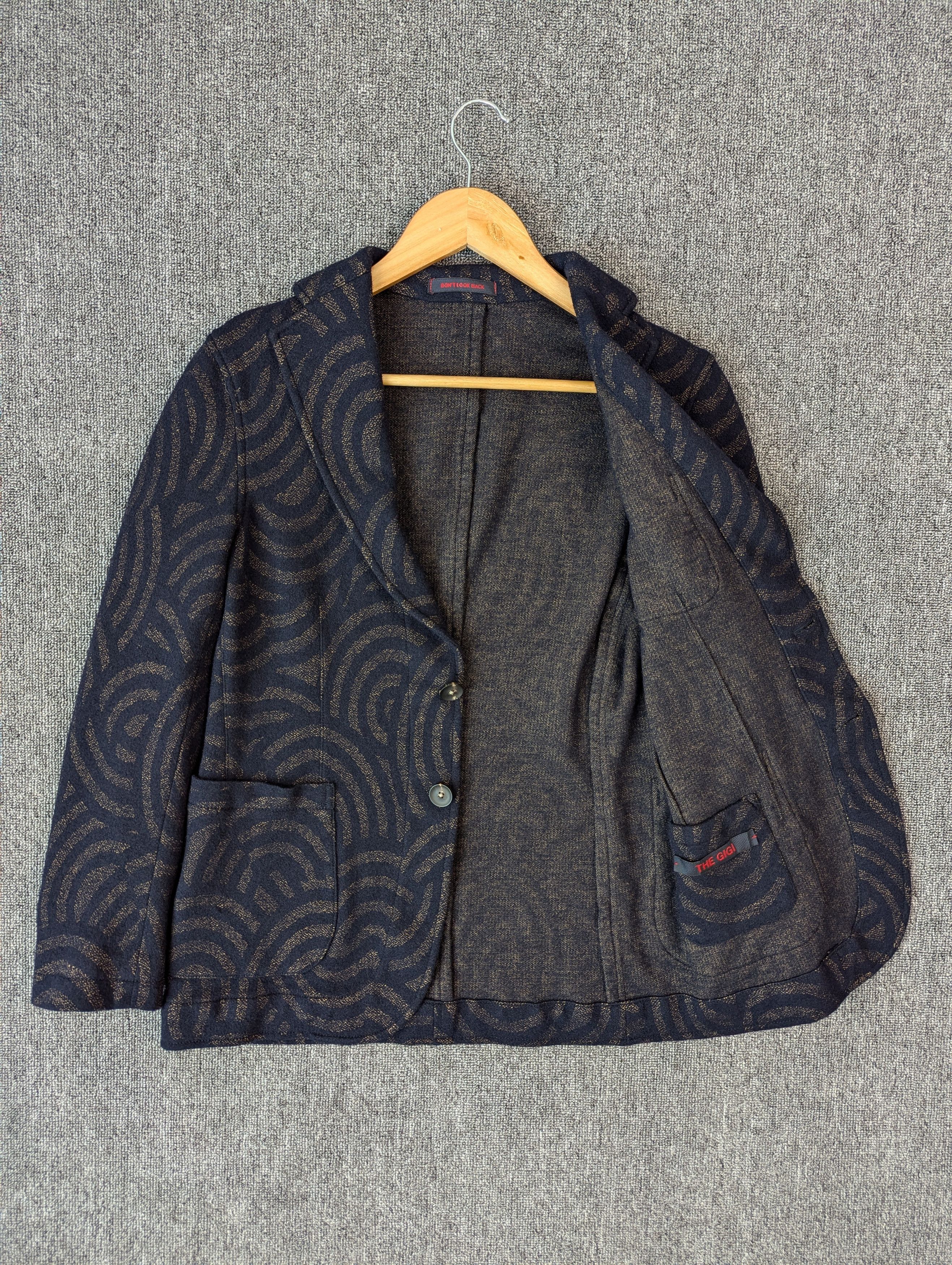 Designer × THE GIGI Vintage The GiGi Patterned Style Blazer Jacket Size 48 Size XL / US 12-14 / IT 48-50 - 6 Thumbnail