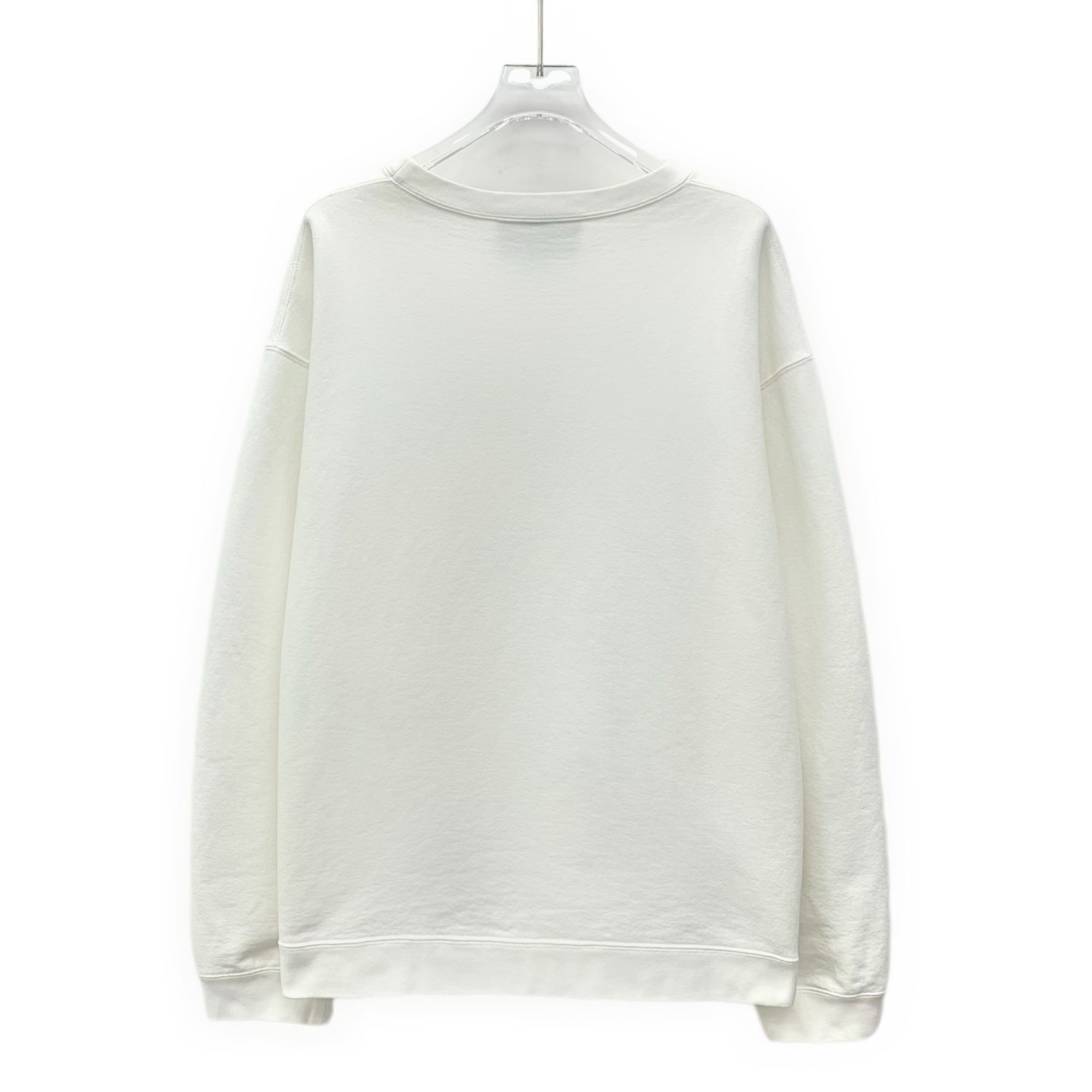 Gucci Gucci White Letter Mirror Print Cotton Round-Neck Long-Sleev Size L / US 10 / IT 46 - 8 Thumbnail