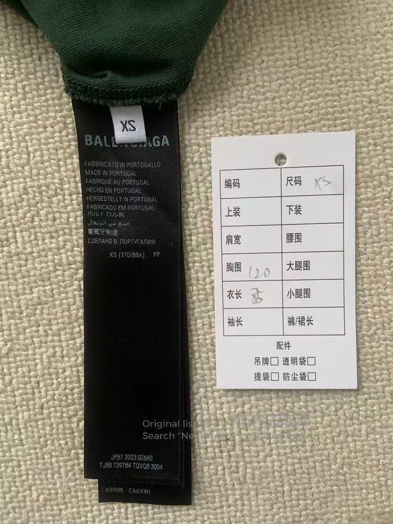 Balenciaga Balenciaga Letter Logo Printed Jersey Knit Round Neck Shor Size US XS / EU 42 / 0 - 5 Thumbnail