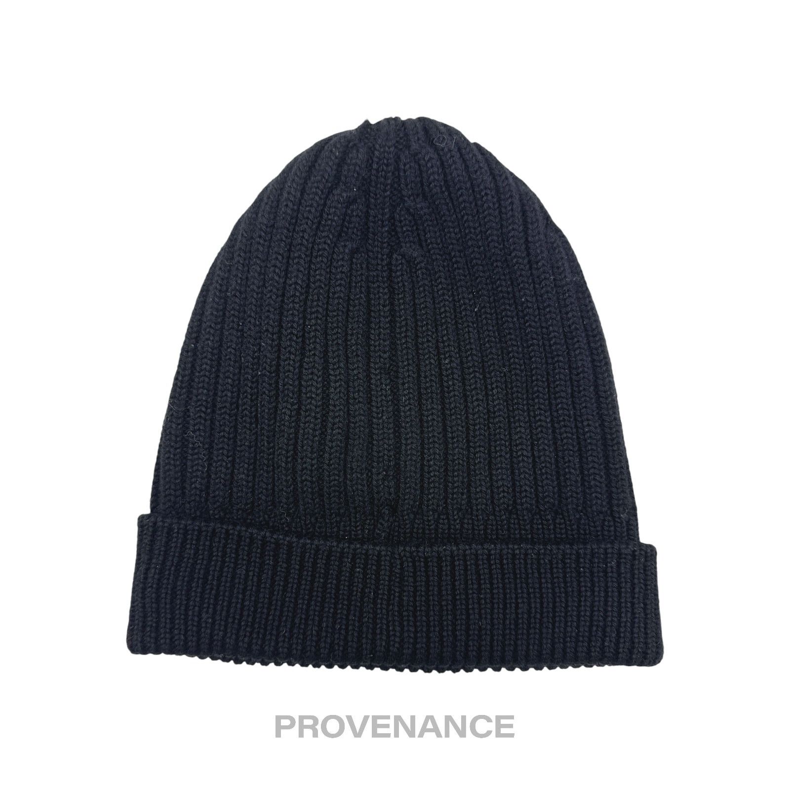 Moncler 🔴 Moncler Grenoble Logo Knit Beanie Cap - Black Size ONE SIZE - 2 Thumbnail