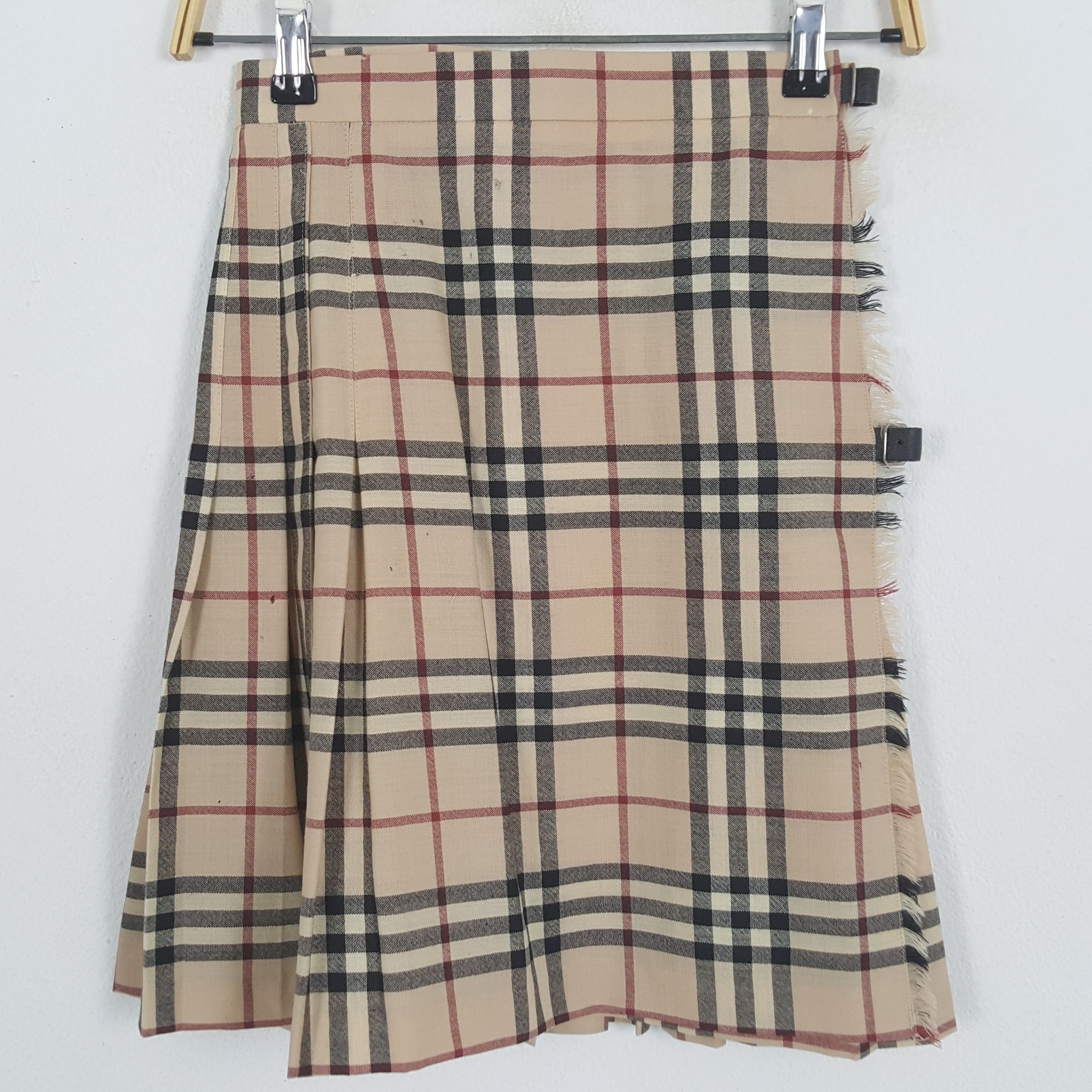 Burberry × Vintage Vintage BURBERRY LONDON Nova Check Design Skirt Size 22" - 4 Thumbnail
