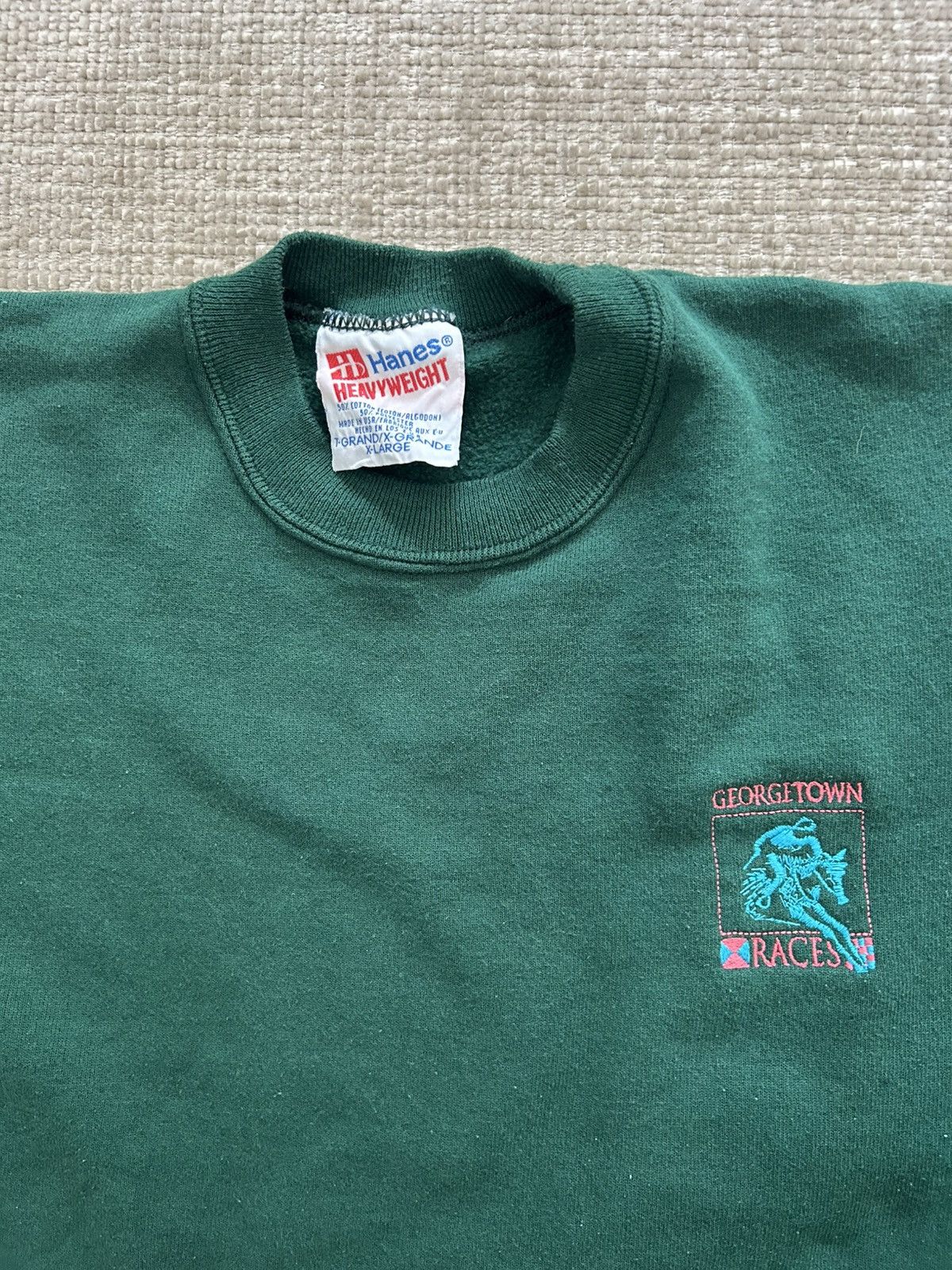 Hanes 90s Hanes Heavyweight Sweatshirt Made in USA Size US XL / EU 56 / 4 - 3 Thumbnail