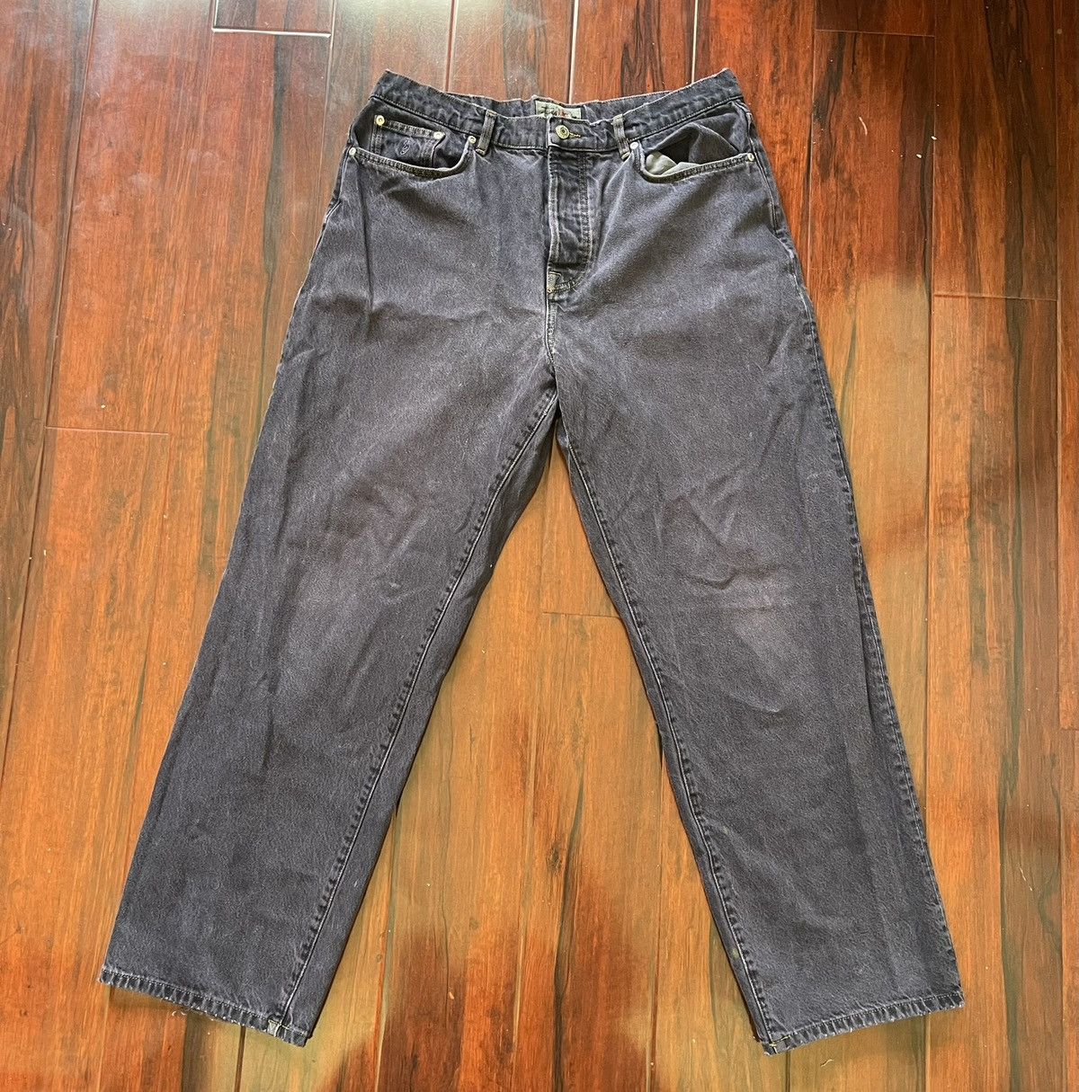 Stussy Stussy “Big Ol” Jeans Indigo Wash Baggy Denim Size 33W x 31L Size US 33 - 1 Thumbnail