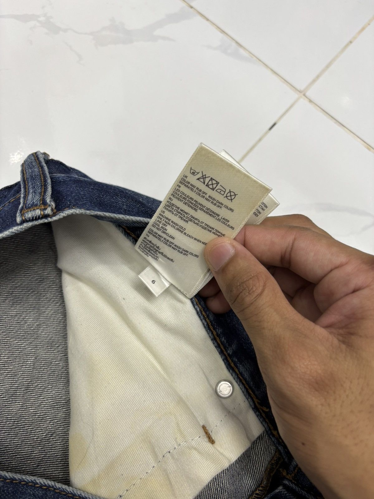 Undercover × Uniqlo Vintage Uniqlo Japan UJ Distressed Denim Jeans Size US 32 / EU 48 - 12 Thumbnail