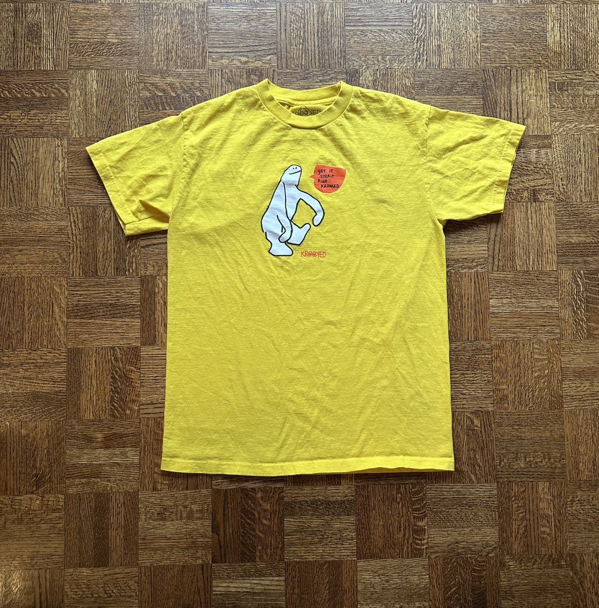 Krooked Krooked Skateboards Get it Straight Cartoon Graphic Tee Size US M / EU 48-50 / 2 - 2 Thumbnail