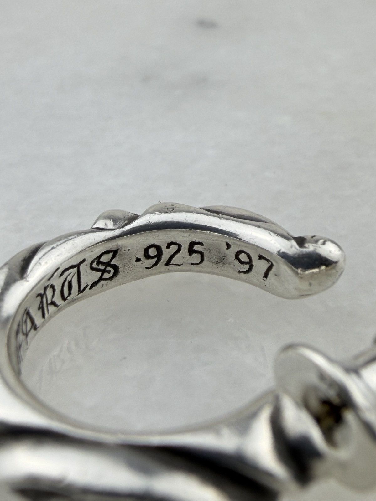 Chrome Hearts CHROME HEARTS HOOP SCROLL EARRING Size ONE SIZE - 7 Thumbnail