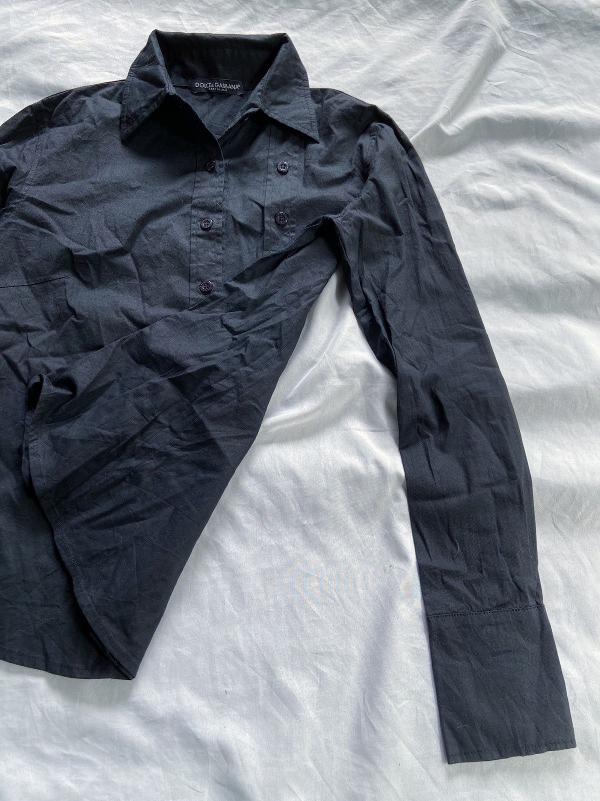 Dolce & Gabbana DOLCE & GABBANA ARCHIVE DOUBLE BUTTONS BLACK SHIRT Size M / US 6-8 / IT 42-44 - 5 Thumbnail