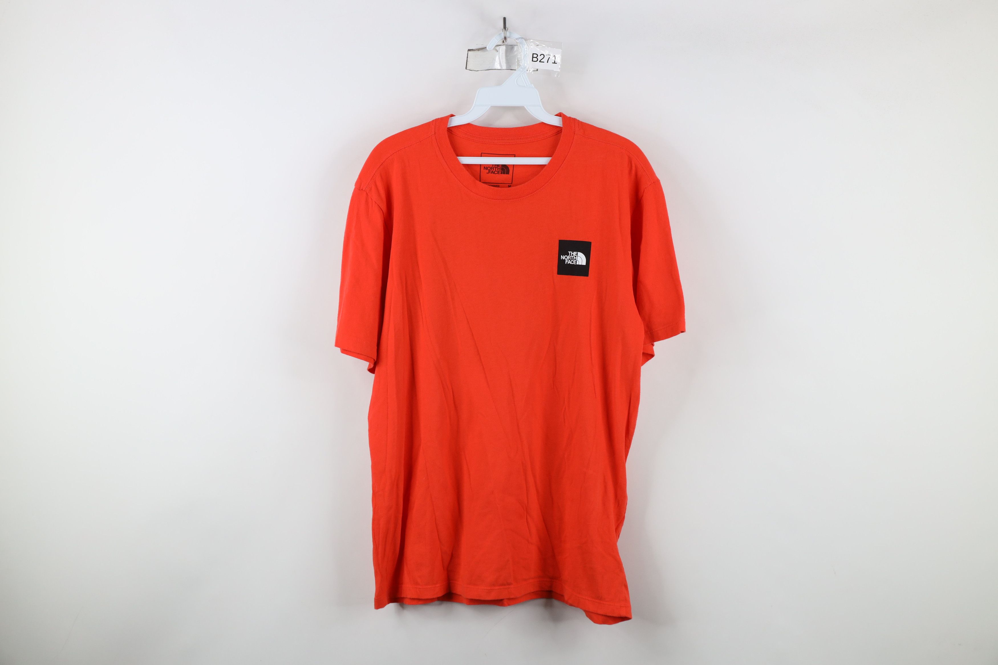 The North Face × Vintage The North Face Spell Box Logo Short Sleeve T-Shirt Orange Size US M / EU 48-50 / 2 - 1 Thumbnail