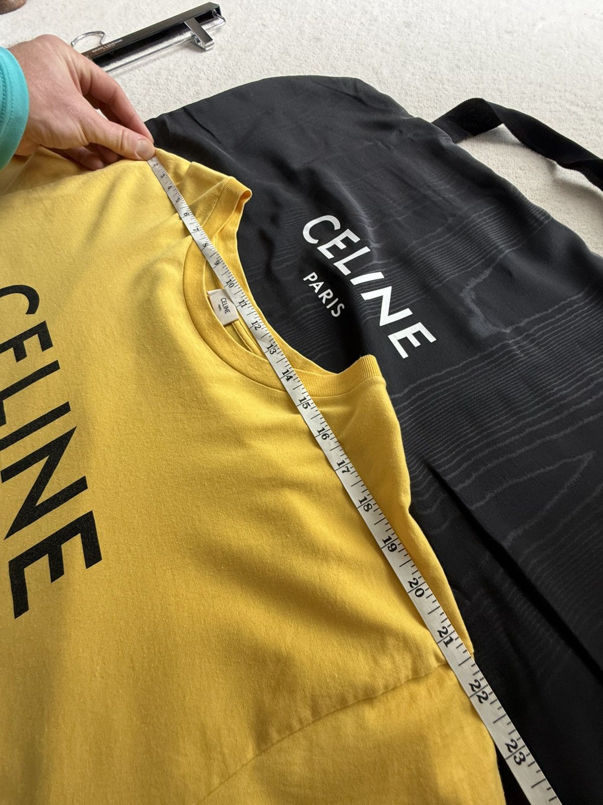 Celine Celine Hedi Slimane monochrome collection logo T shirt L Size US L / EU 52-54 / 3 - 4 Thumbnail