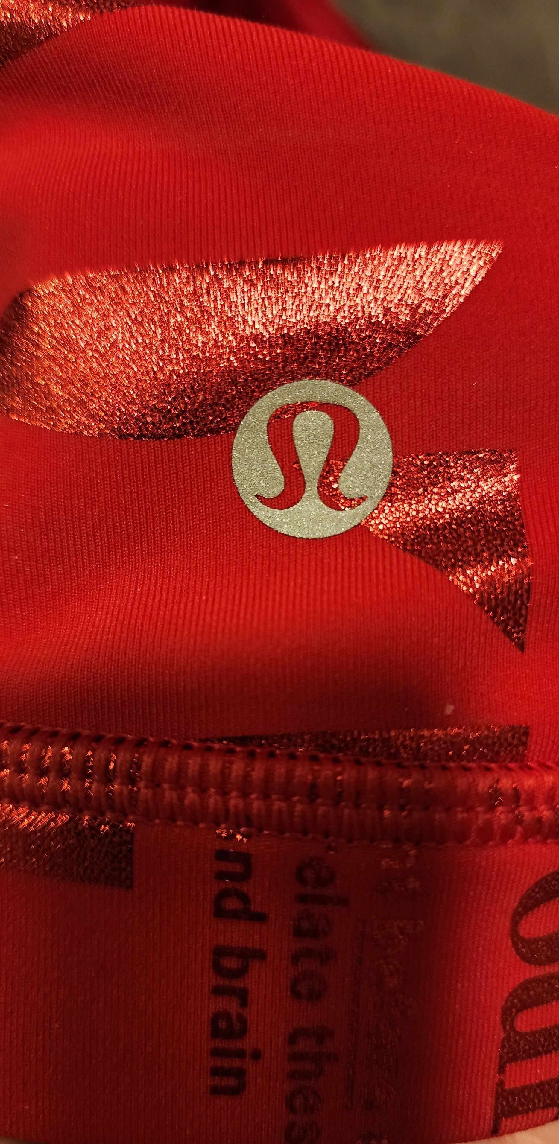 Lululemon Athletica Energy Manifesto 20Yr Manifesto newest Foil Dark Red