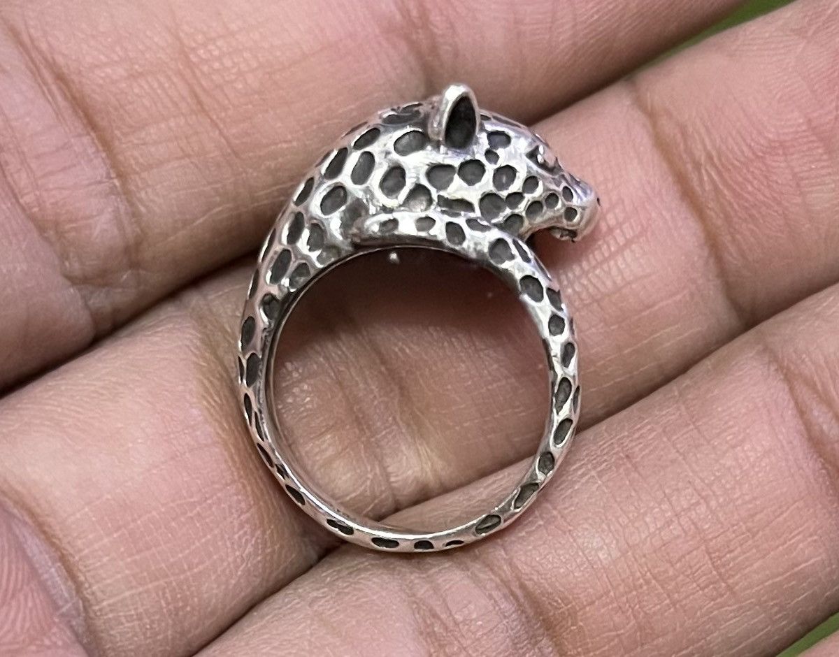 Jewelry × Vintage Rare Vintage Leopard Silver Ring Size ONE SIZE - 7 Thumbnail