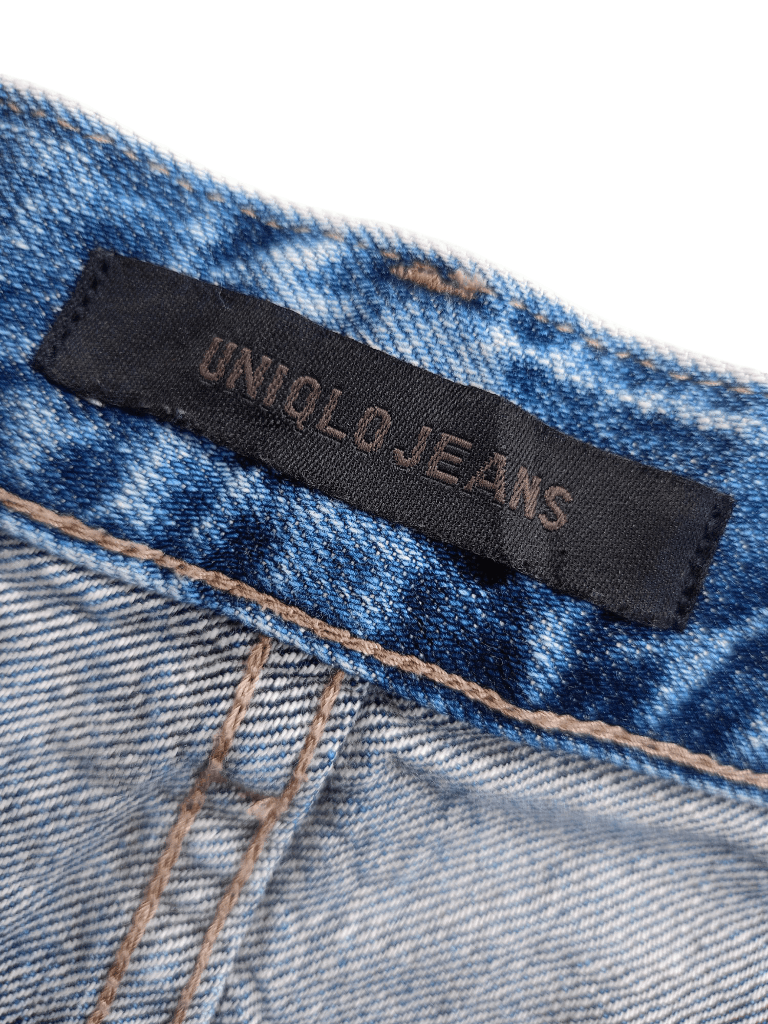 Uniqlo × Vintage UNIQLO Cropped Relaxed Tapered Distressed Denim Size 26" / US 2 / IT 38 - 14 Thumbnail