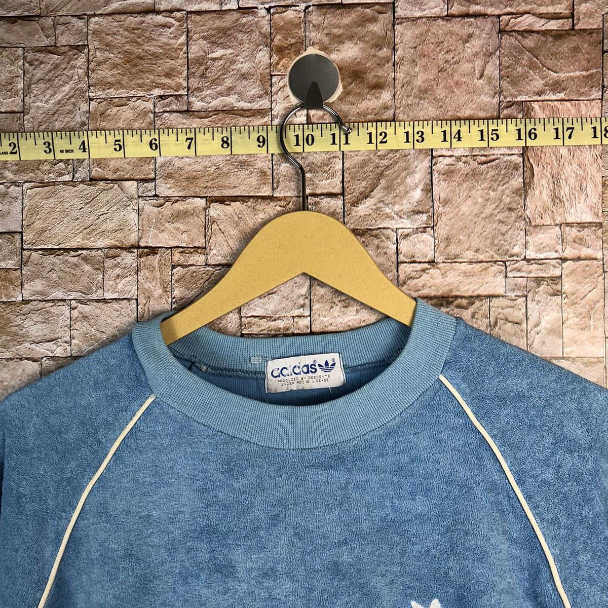 Adidas Adidas X Decente japan vintage Blue Sweatshirt #A506 Size US S / EU 44-46 / 1 - 4 Thumbnail