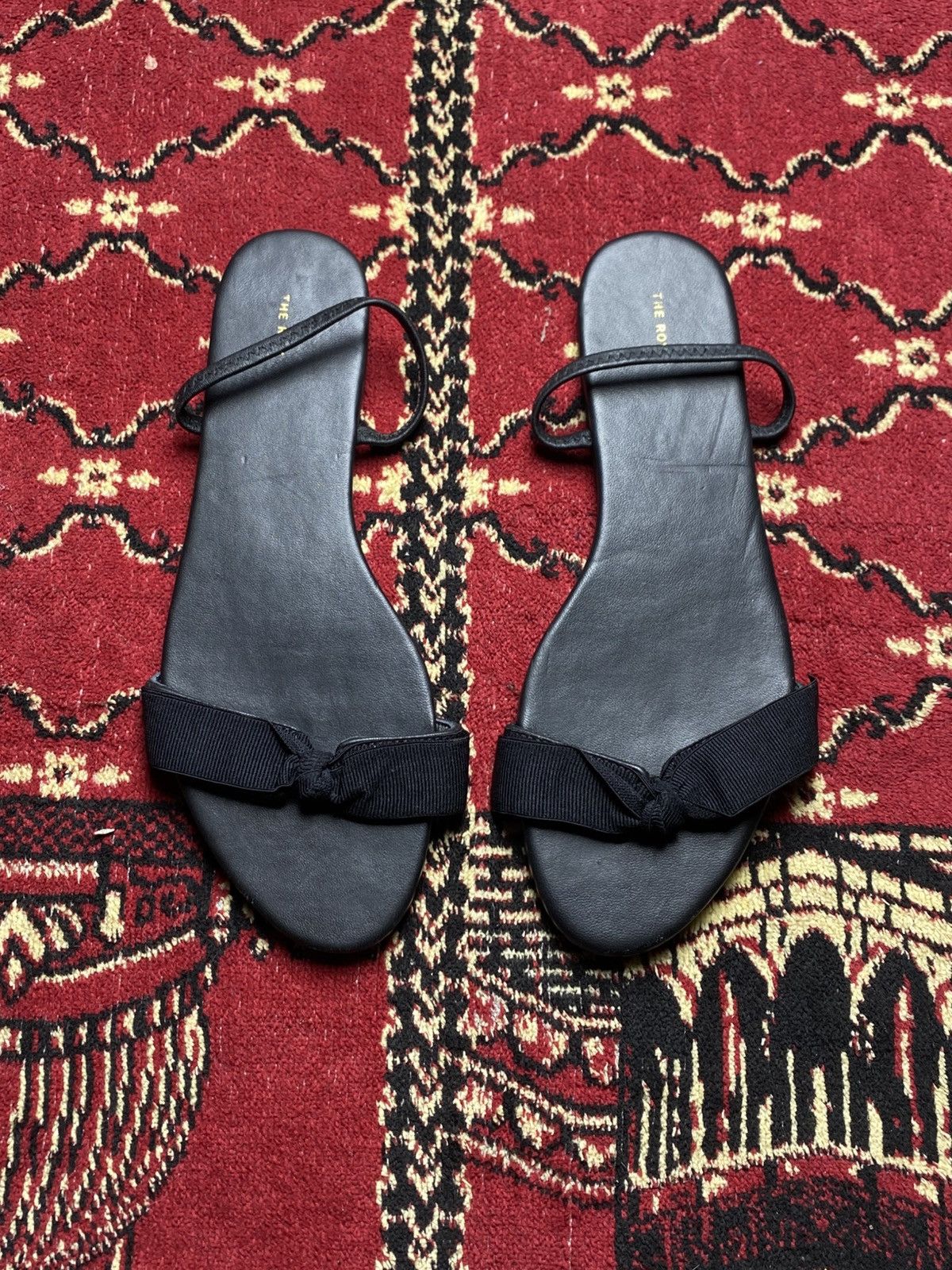 The Row The row - Bow Leather Slingback Sandals Size US 9 / IT 39 - 1 Thumbnail