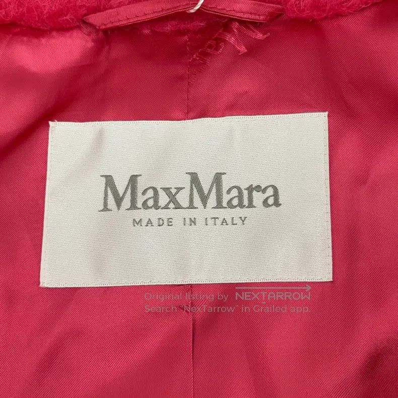 Max Mara Max Mara Pink Teddy Alpaca Wool Collar Double Breasted Lon Size XS / US 0-2 / IT 36-38 - 6 Thumbnail