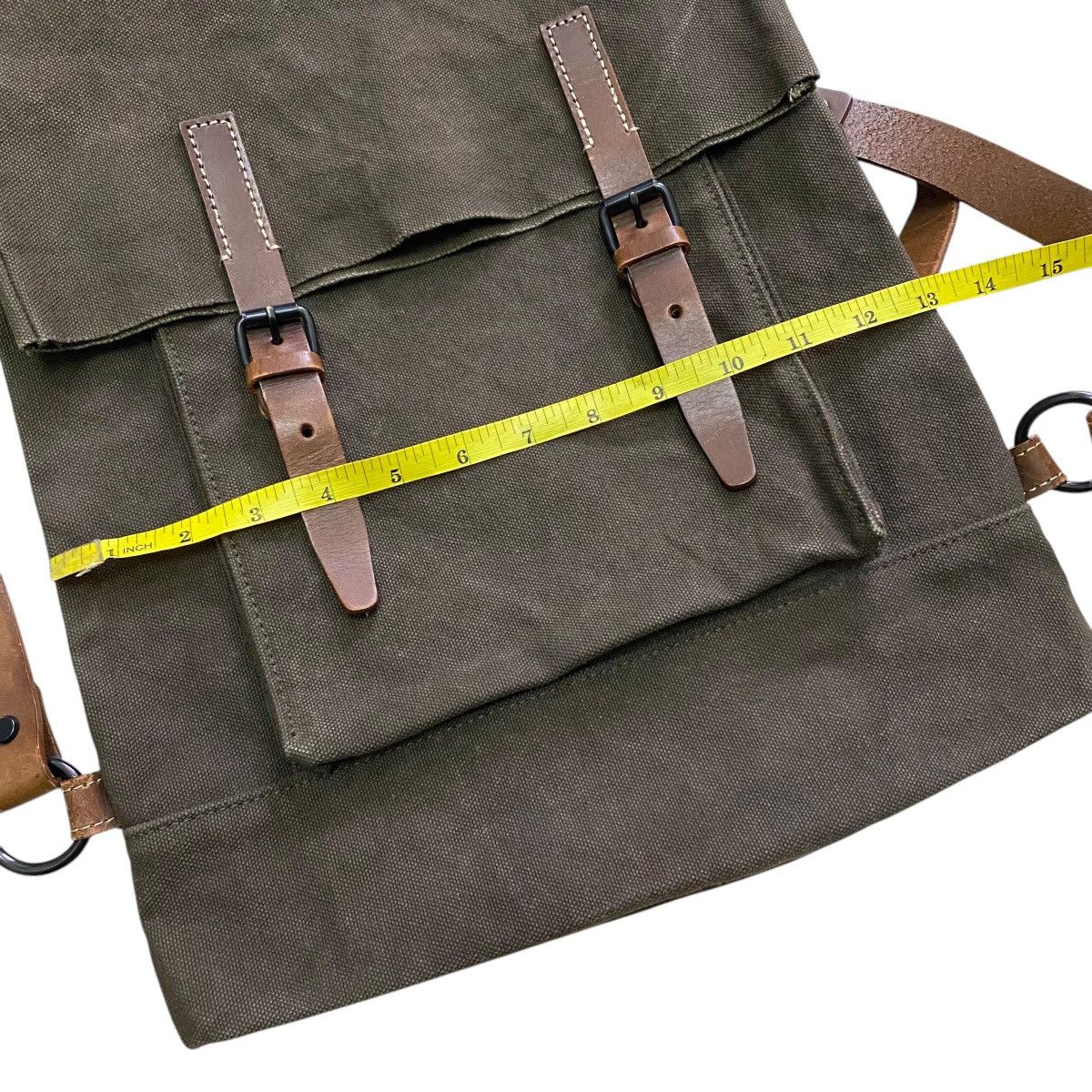 Designer × Japanese Brand × Vintage Baggy Port Backpack Heavy Canvas Size ONE SIZE - 6 Thumbnail