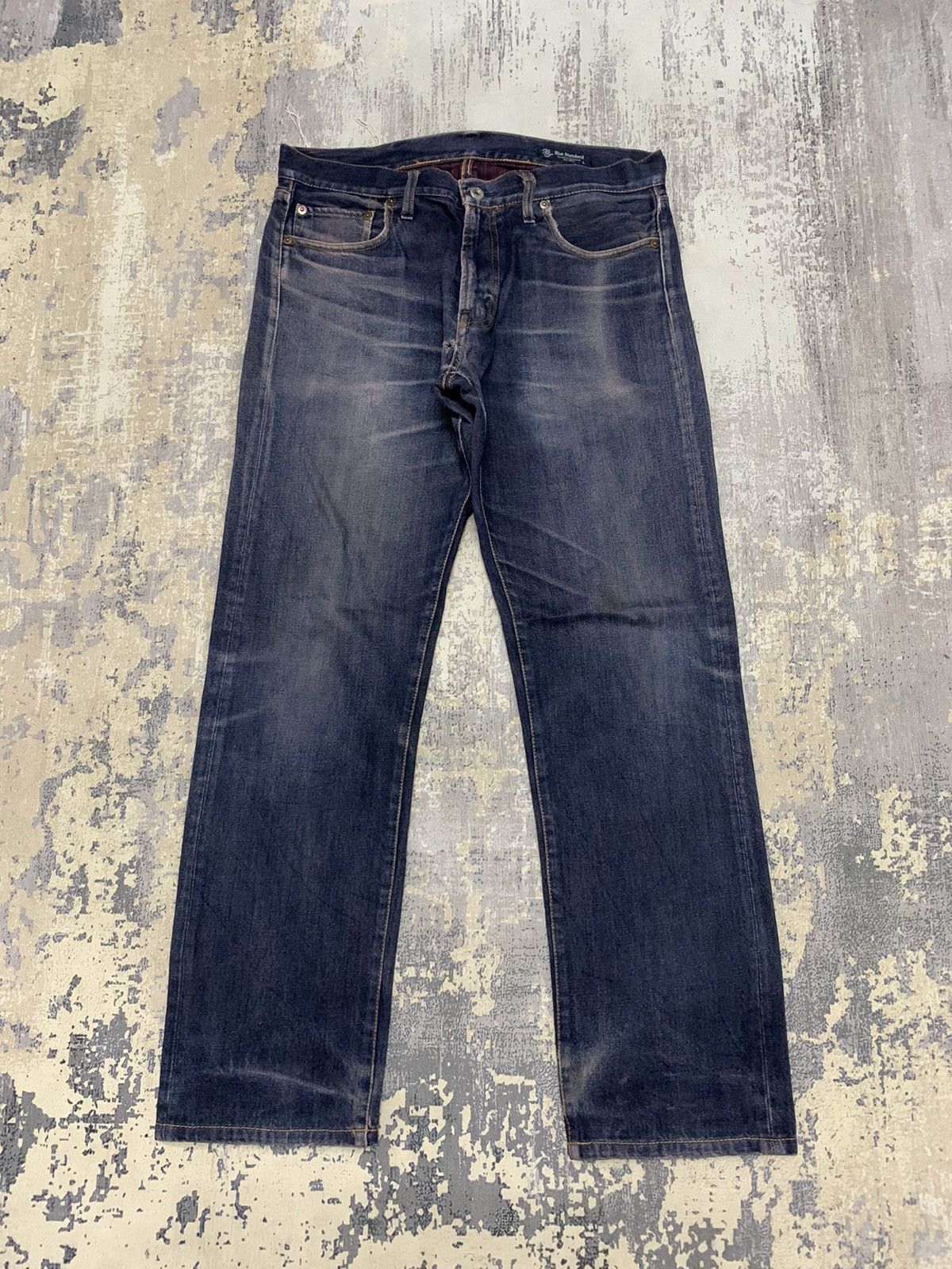 Japanese Brand Japanese Blue Standard Vintage Est. 1978 Faded Indigo Jeans Size US 32 / EU 48 - 1 Thumbnail
