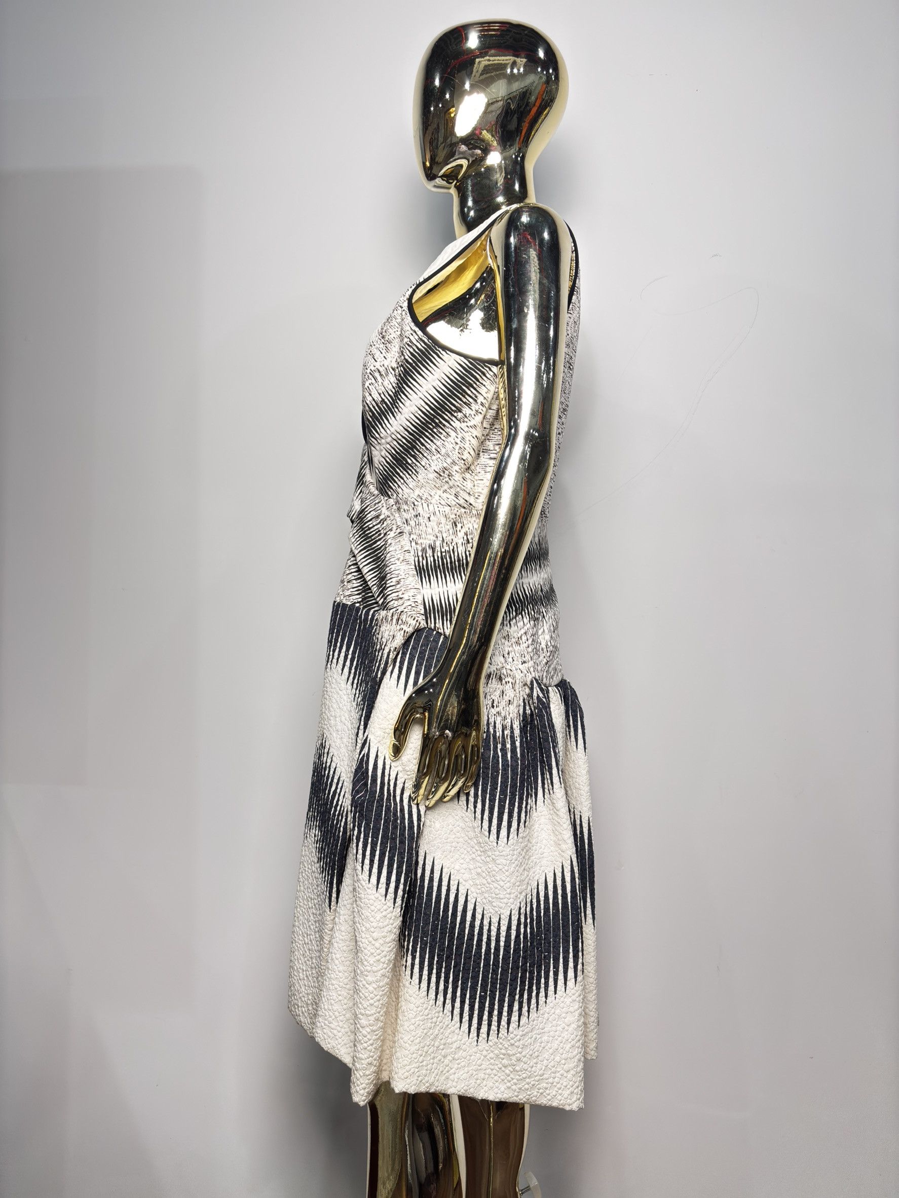 Peter Pilotto Peter Pilotto Sleeveless Textured Jacquard Dress Size XL / US 12-14 / IT 48-50 - 7 Thumbnail