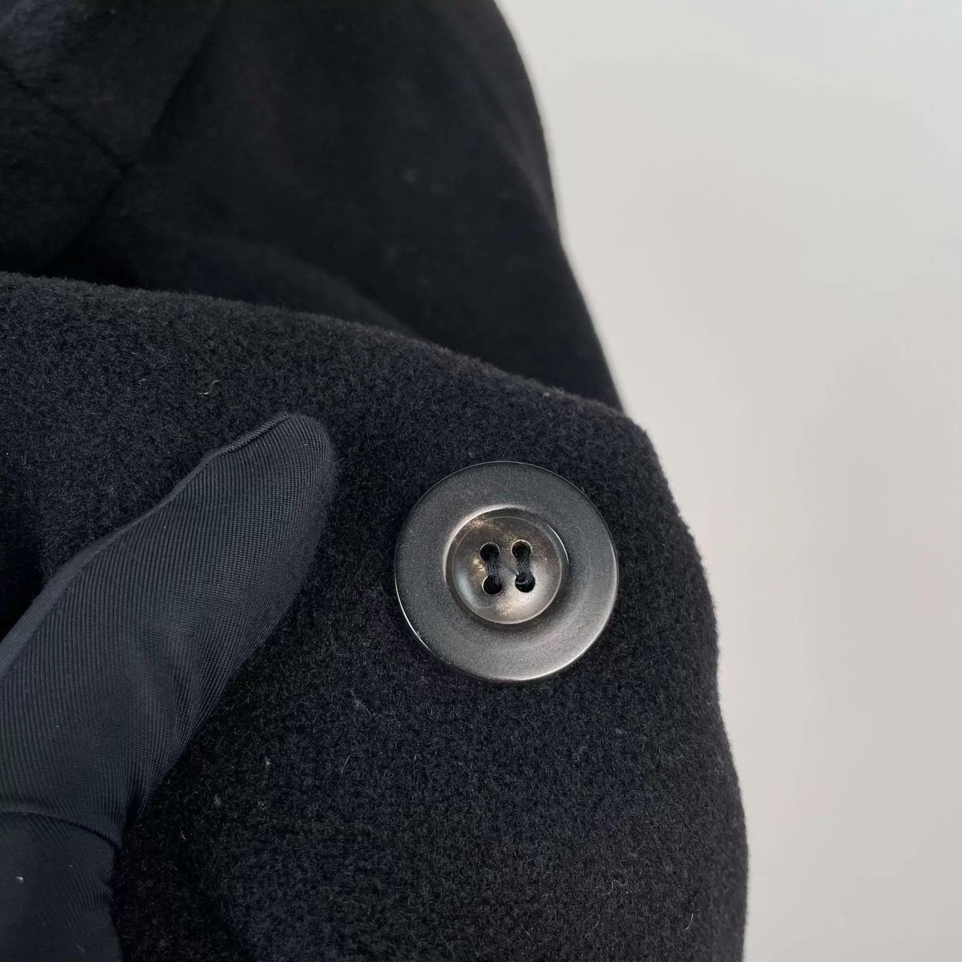 Max Mara MaxMara Wool Coat Black 160/84 Size S / US 4 / IT 40 - 9 Thumbnail