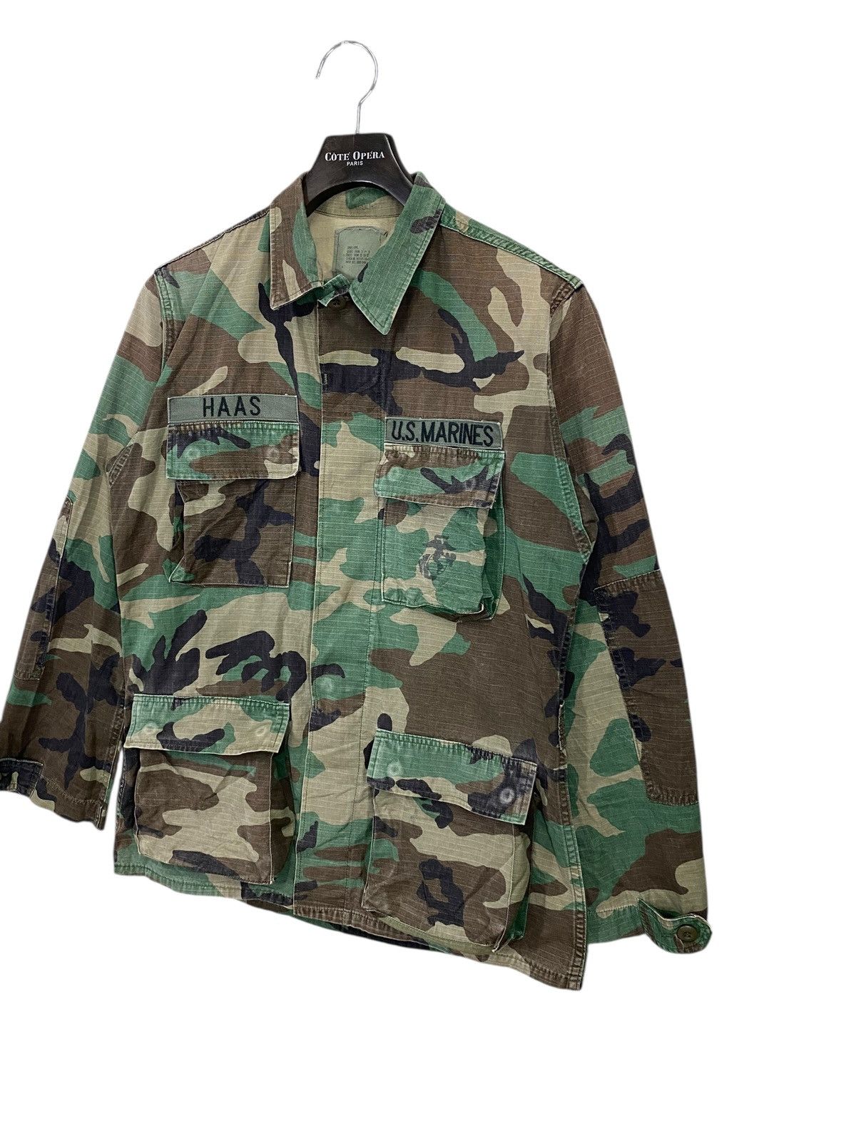 Vintage Vintage 80s usmc army camo jacket distressed Size US M / EU 48-50 / 2 - 2 Thumbnail