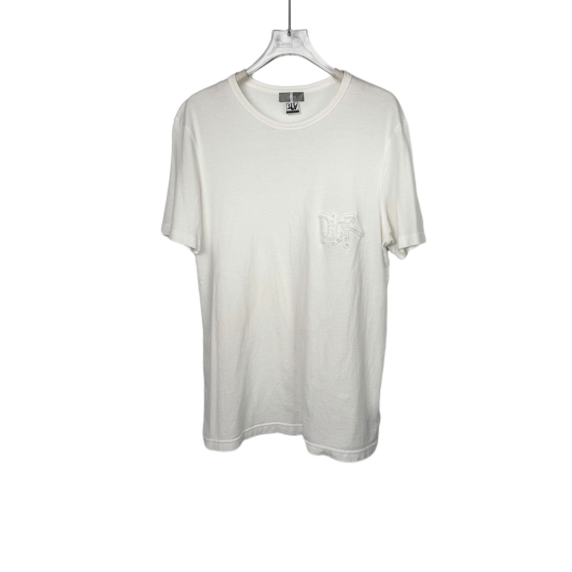 Dior Dior x Stussy White Short-Sleeve Tee Size US M / EU 48-50 / 2 - 1 Thumbnail