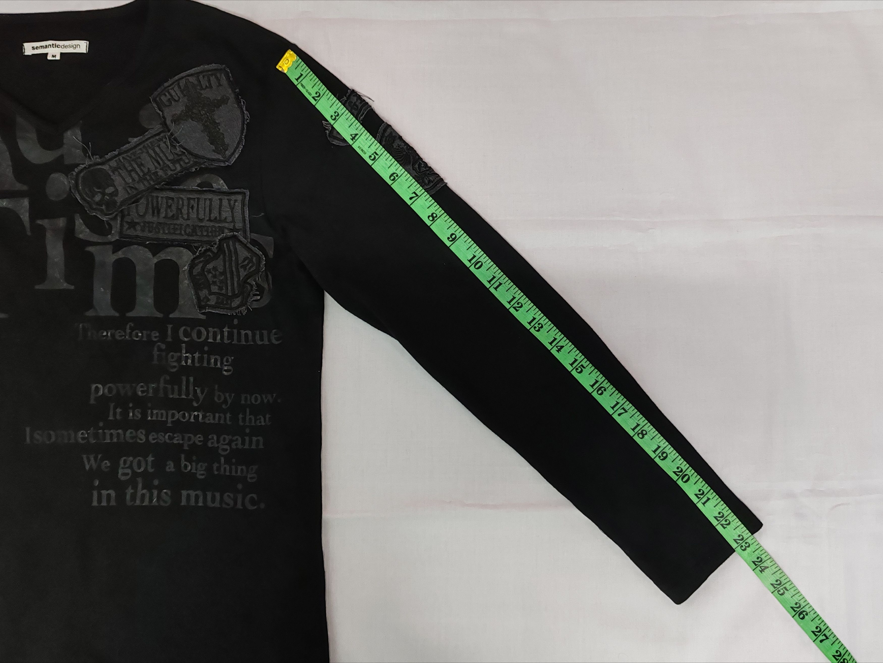 Japanese Brand Semantic Design Patches Long Sleeve Tee Seditionaries Skull Size US M / EU 48-50 / 2 - 6 Thumbnail