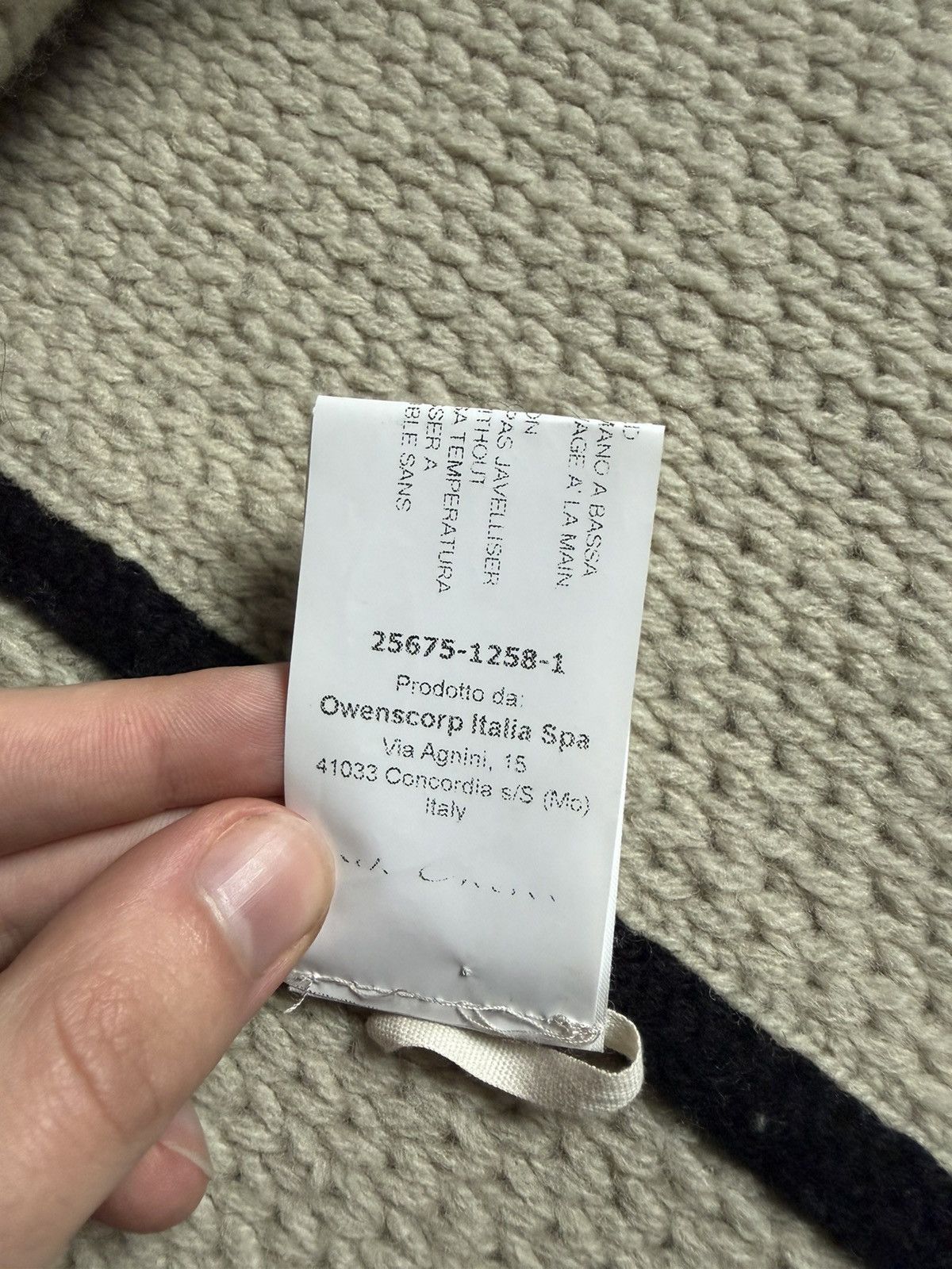 Rick Owens rick owens aw24 porterville jumbo sweater sample prototype Size US M / EU 48-50 / 2 - 7 Thumbnail