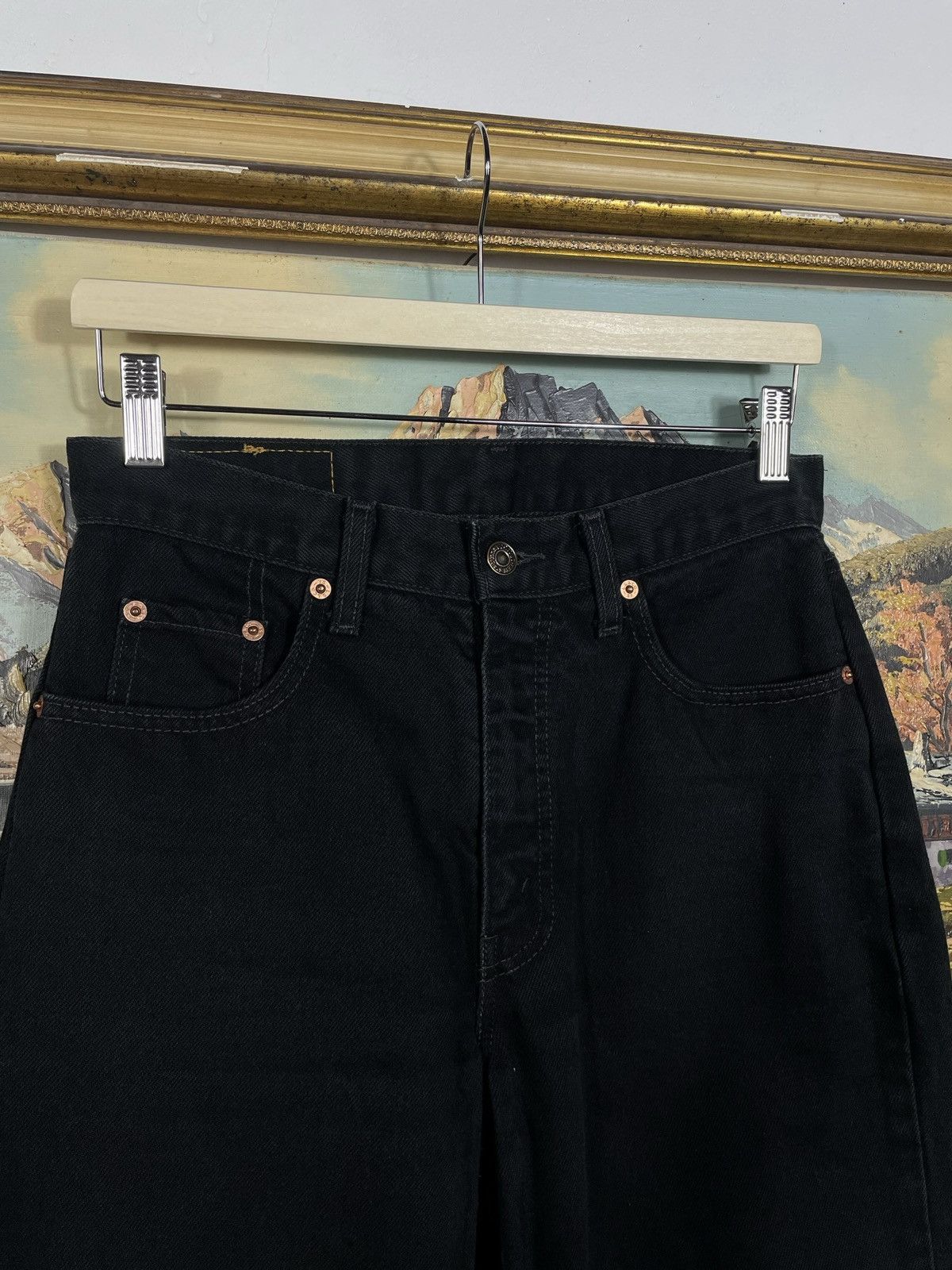 Levi's × Vintage Levi’s Vintage 80s Black Denim Jeans Trousers Orange Tab Size US 30 / EU 46 - 5 Thumbnail