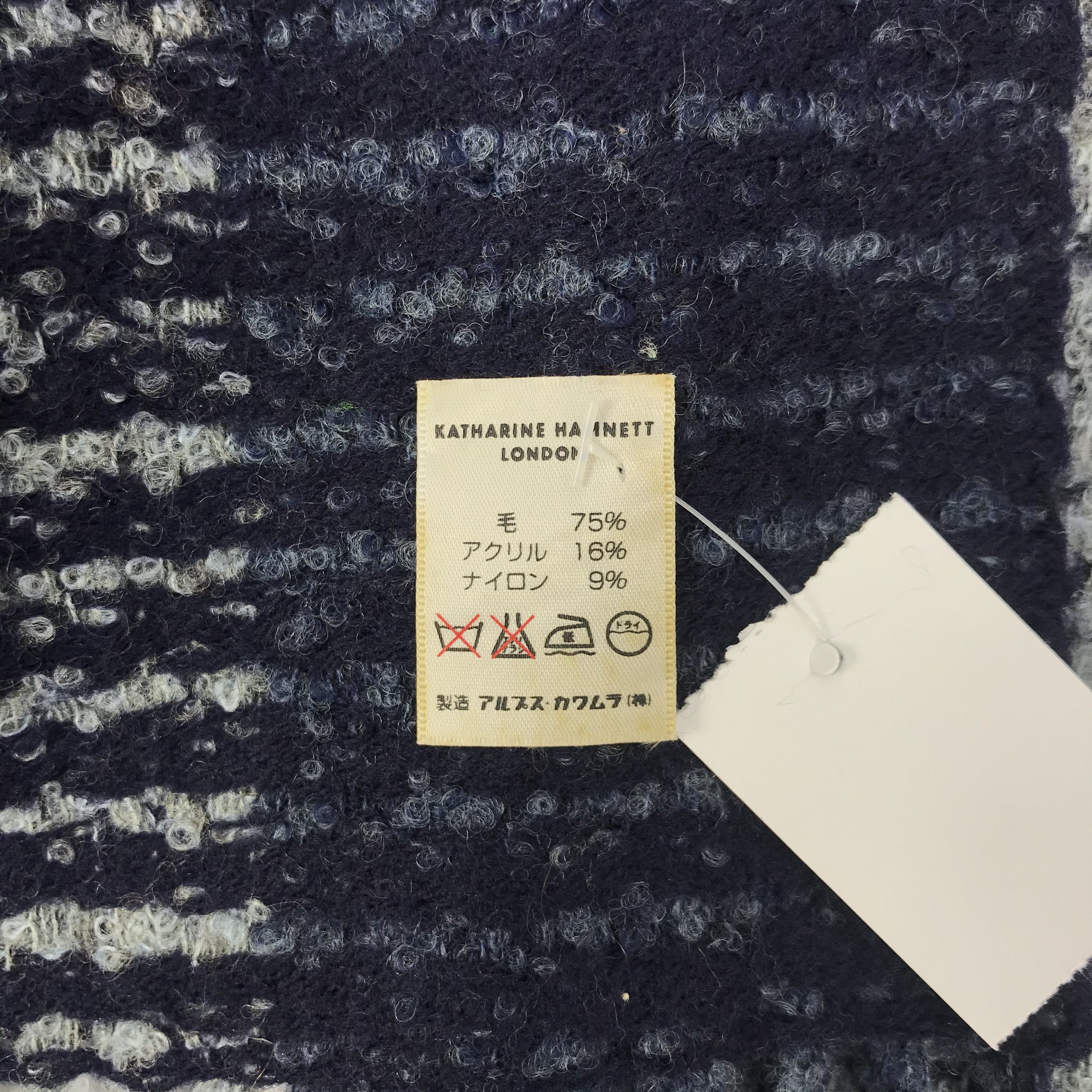 Katharine Hamnett London Vintage Katharine Hamnett Scarf Muffler Wool Scarves Size ONE SIZE - 5 Thumbnail