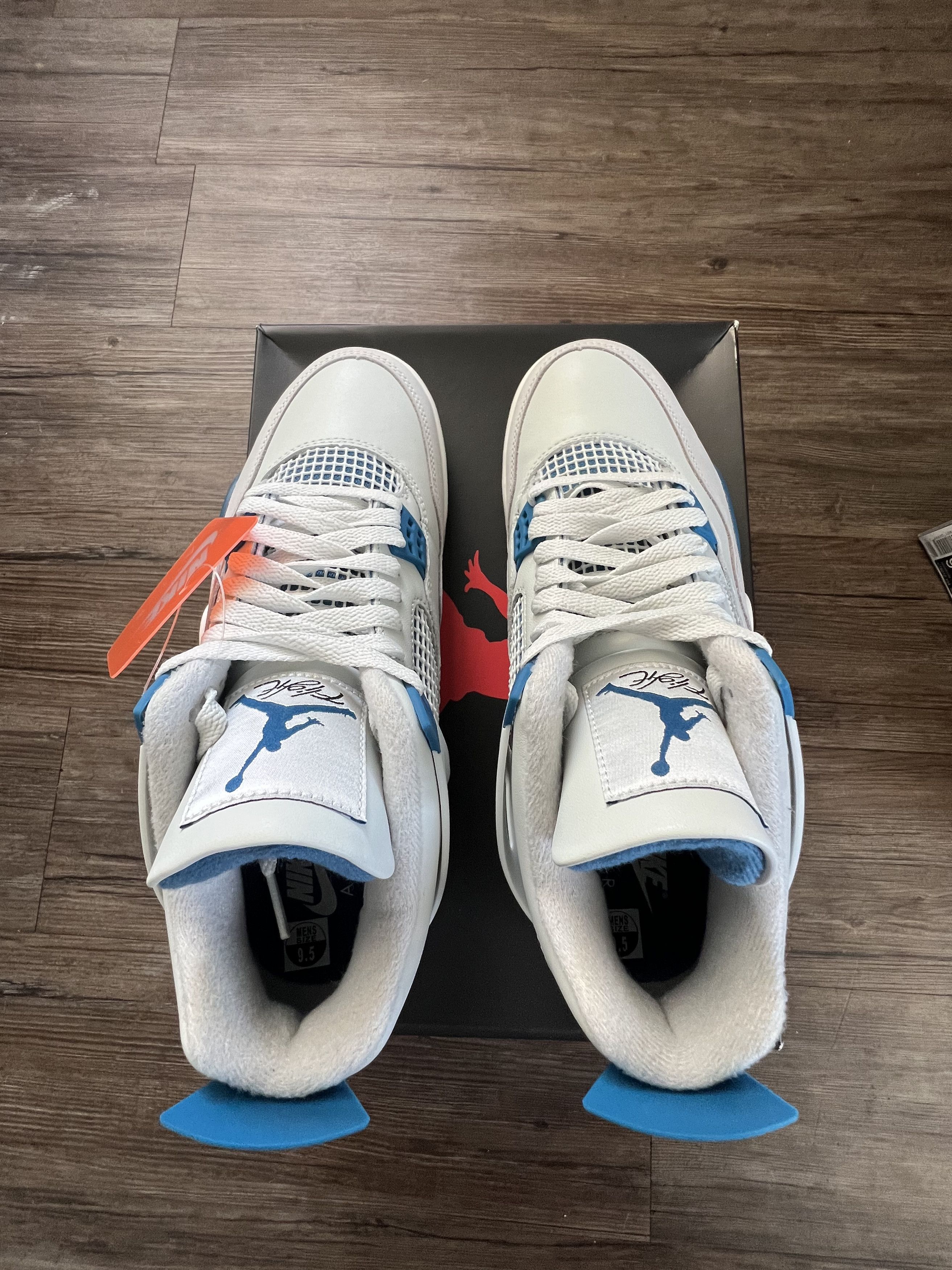 Jordan Brand Nike Air Jordan 4 Retro - Military Blue Size US 9.5 / EU 42-43 - 4 Thumbnail