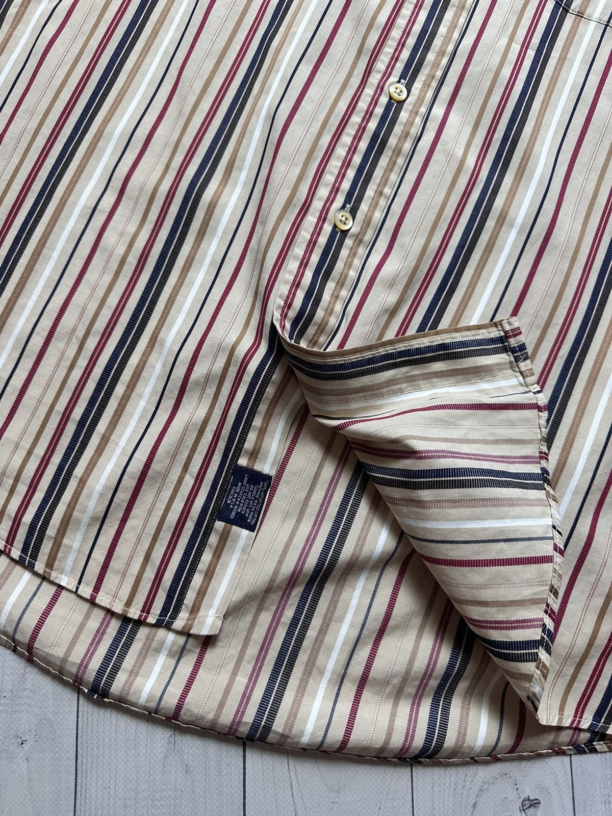 Burberry Vintage Burberry striped shirt size L rare Size US L / EU 52-54 / 3 - 3 Thumbnail