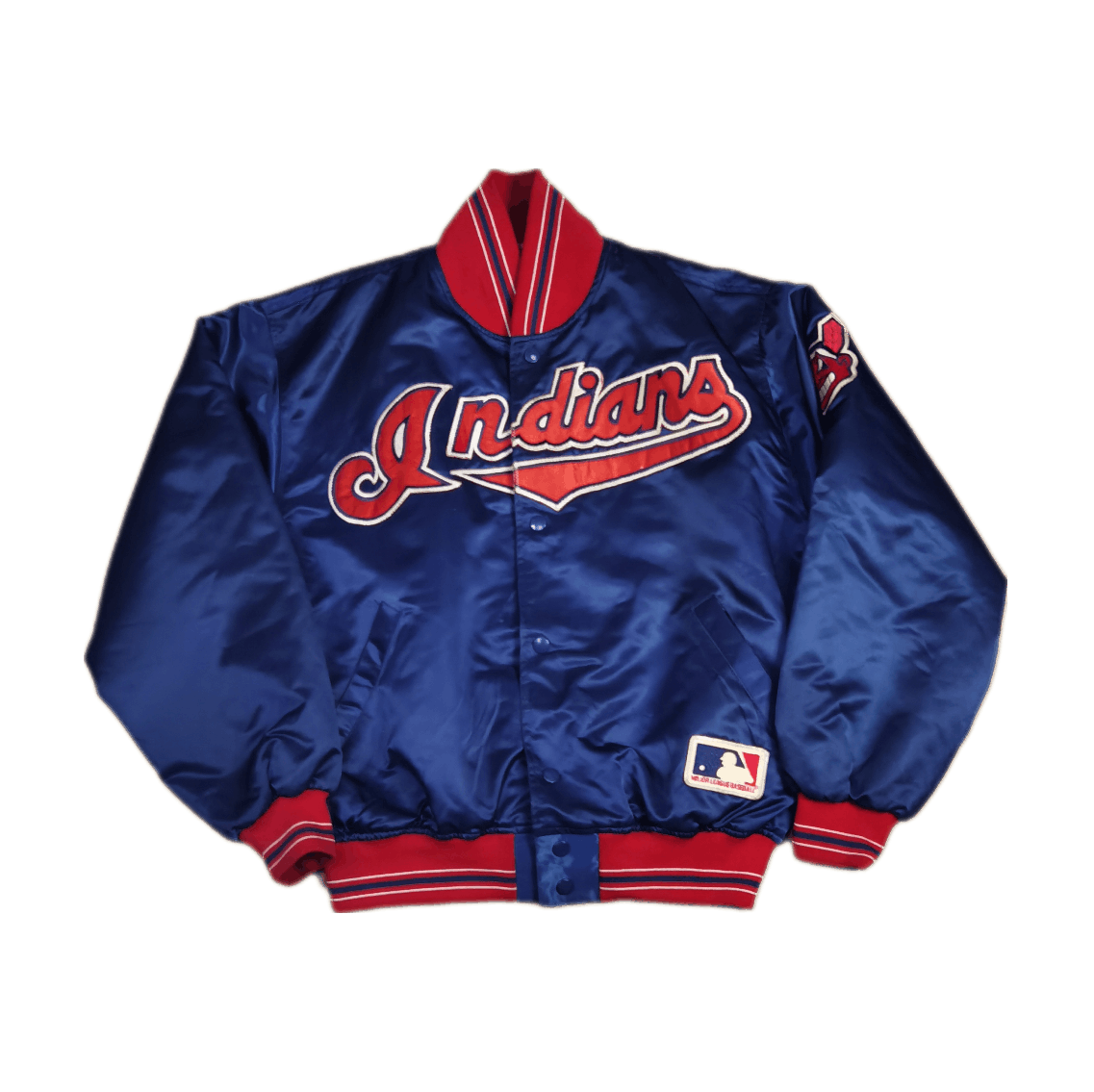 MLB 🇺🇸 Vintage Signatures Cleveland Indians Satin Bomber | Grailed