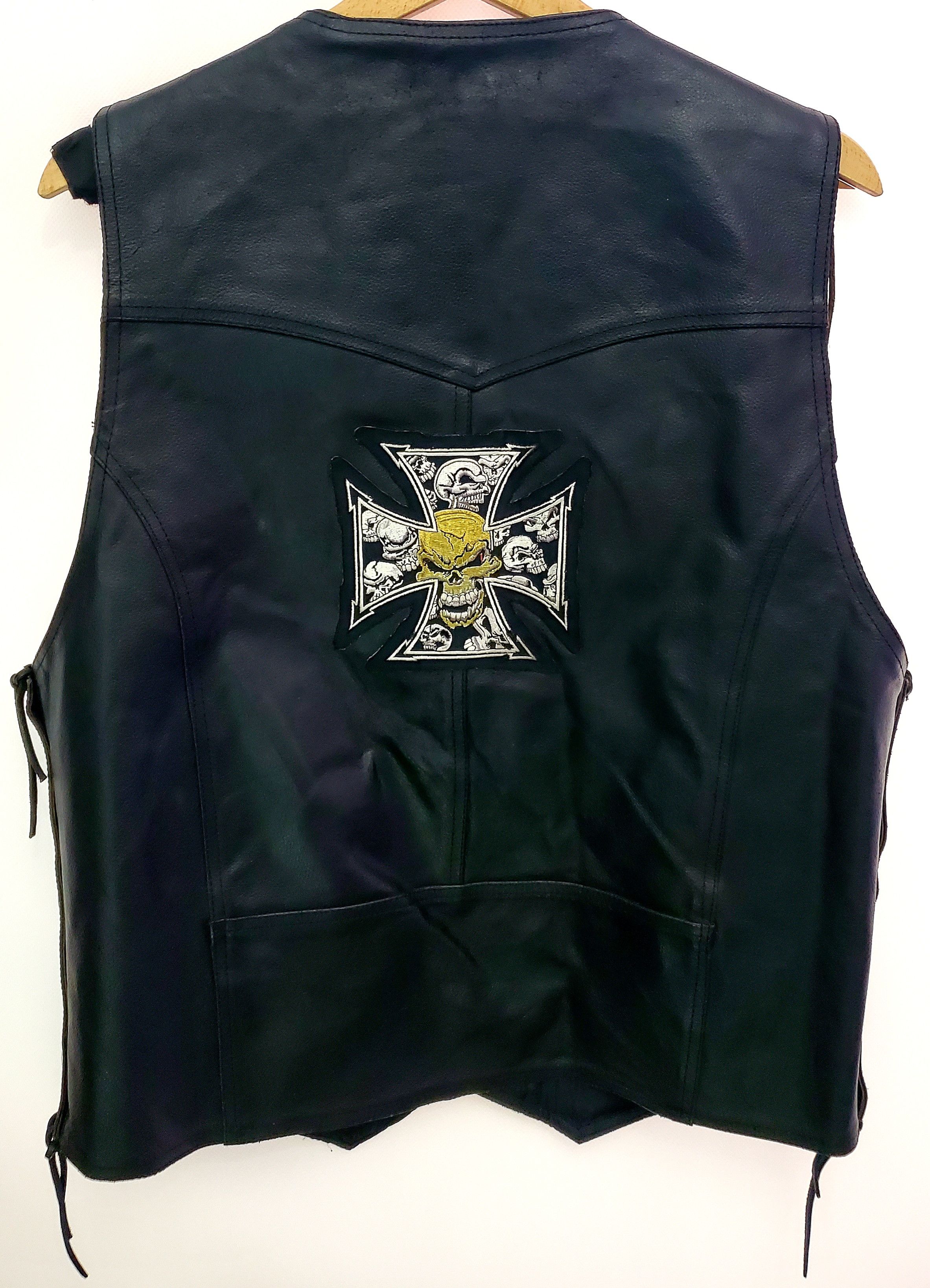 Harley Davidson × Vintage Vintage Leather Waistcoat with Icons Harley Dawidson size M Size US M / EU 48-50 / 2 - 1 Thumbnail