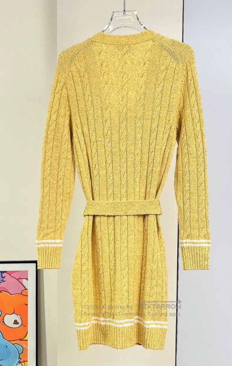 Chanel Chanel 22P chick yellow knitted belt dress Size XS / US 0-2 / IT 36-38 - 3 Thumbnail