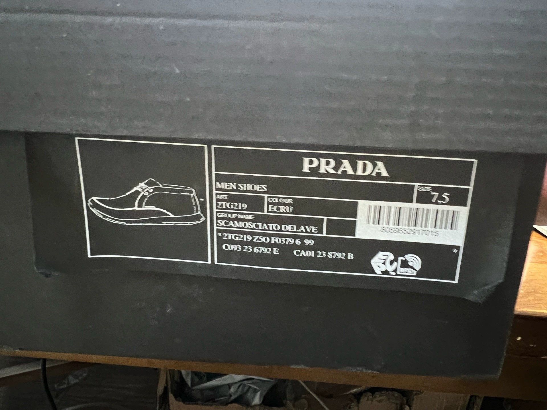 Prada prada beige suede high-top casual shoes Size US 5.5 / EU 38 - 7 Thumbnail