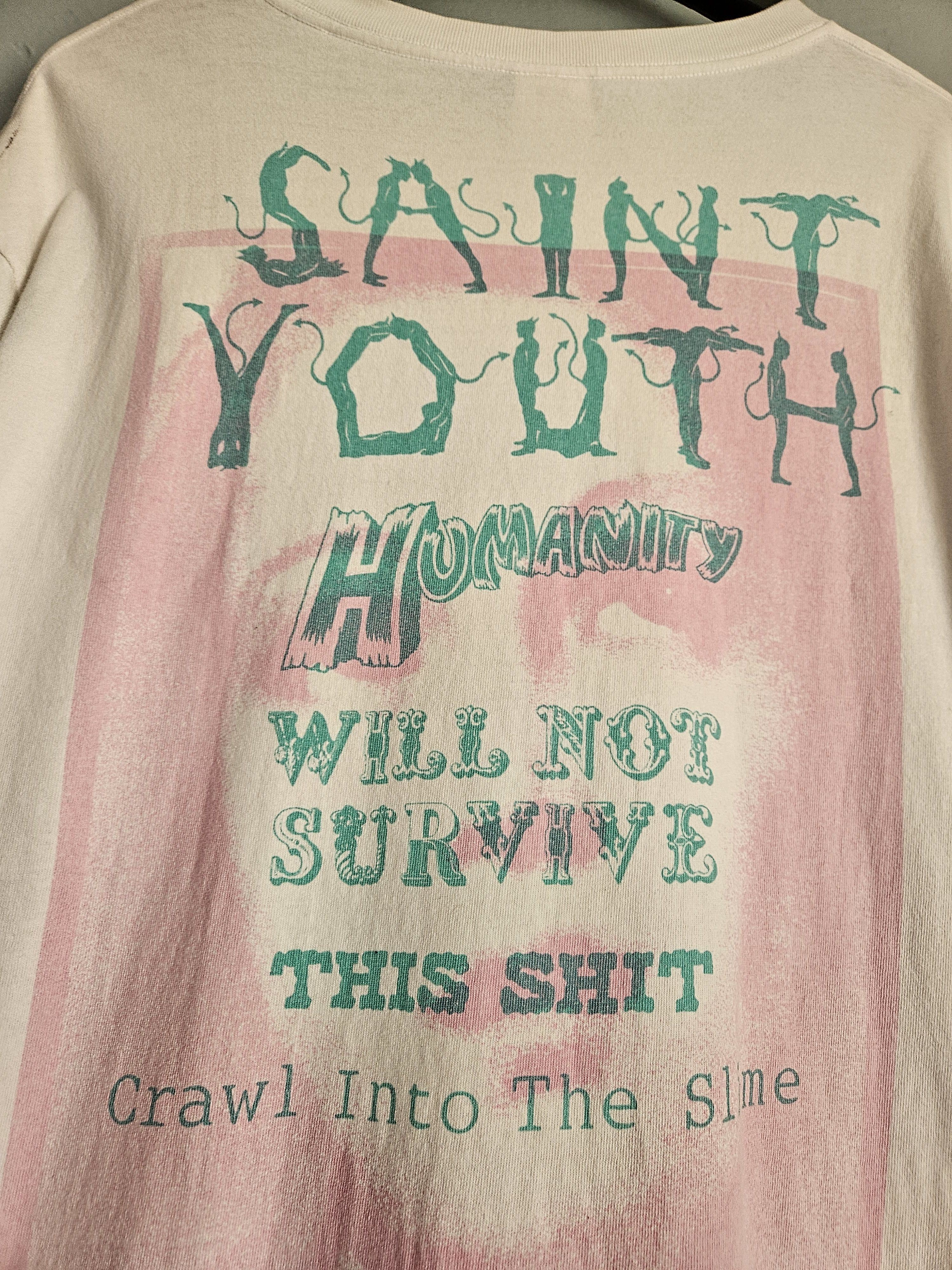 Saint Michael Saint Youth Humanity Oversized Spiral Stars Logo T Shirt Size US S / EU 44-46 / 1 - 7 Thumbnail