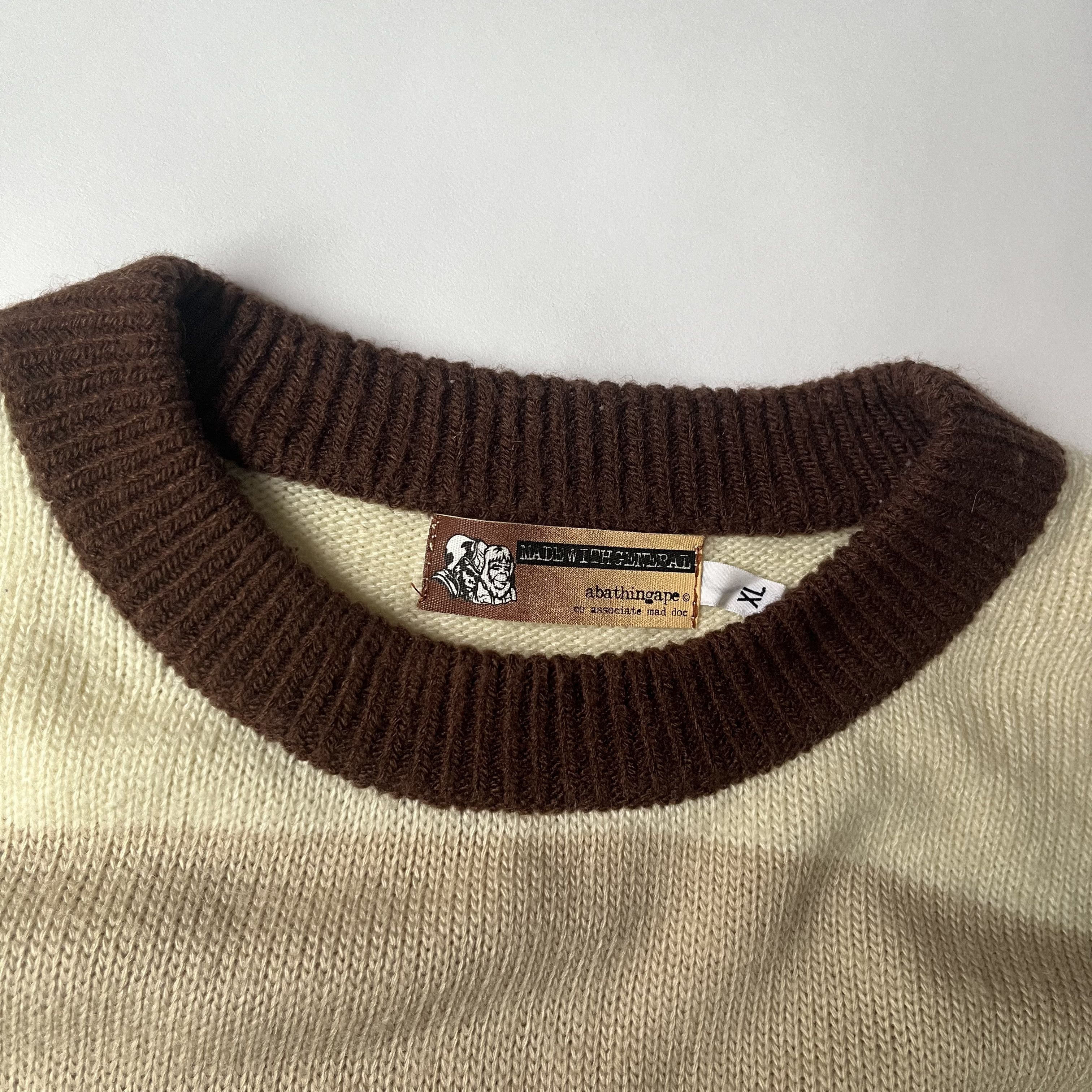 Bape SS04 Knit Striped Sweater Size US XL / EU 56 / 4 - 3 Thumbnail