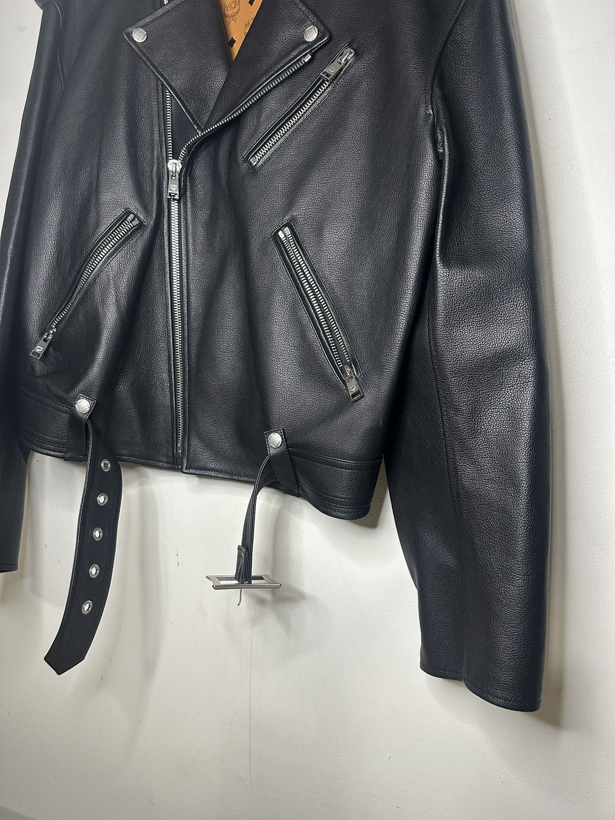 MCM MCM Motorcycle Style Leather Jacket Size US M / EU 48-50 / 2 - 3 Thumbnail