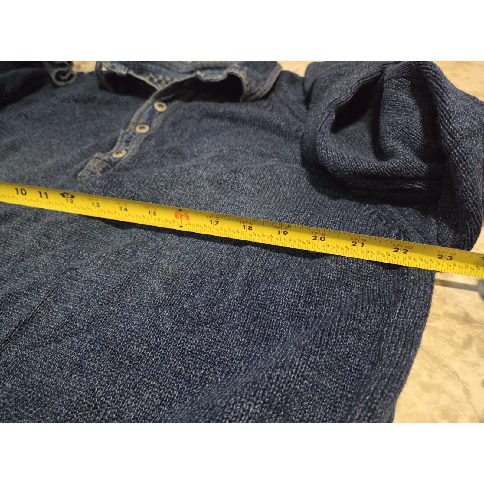 Vintage Blue Willi’s Sweater 1/4 Snap Pullover Men L Blue Made in Denmark Size Large Heavy Size US L / EU 52-54 / 3 - 7 Thumbnail