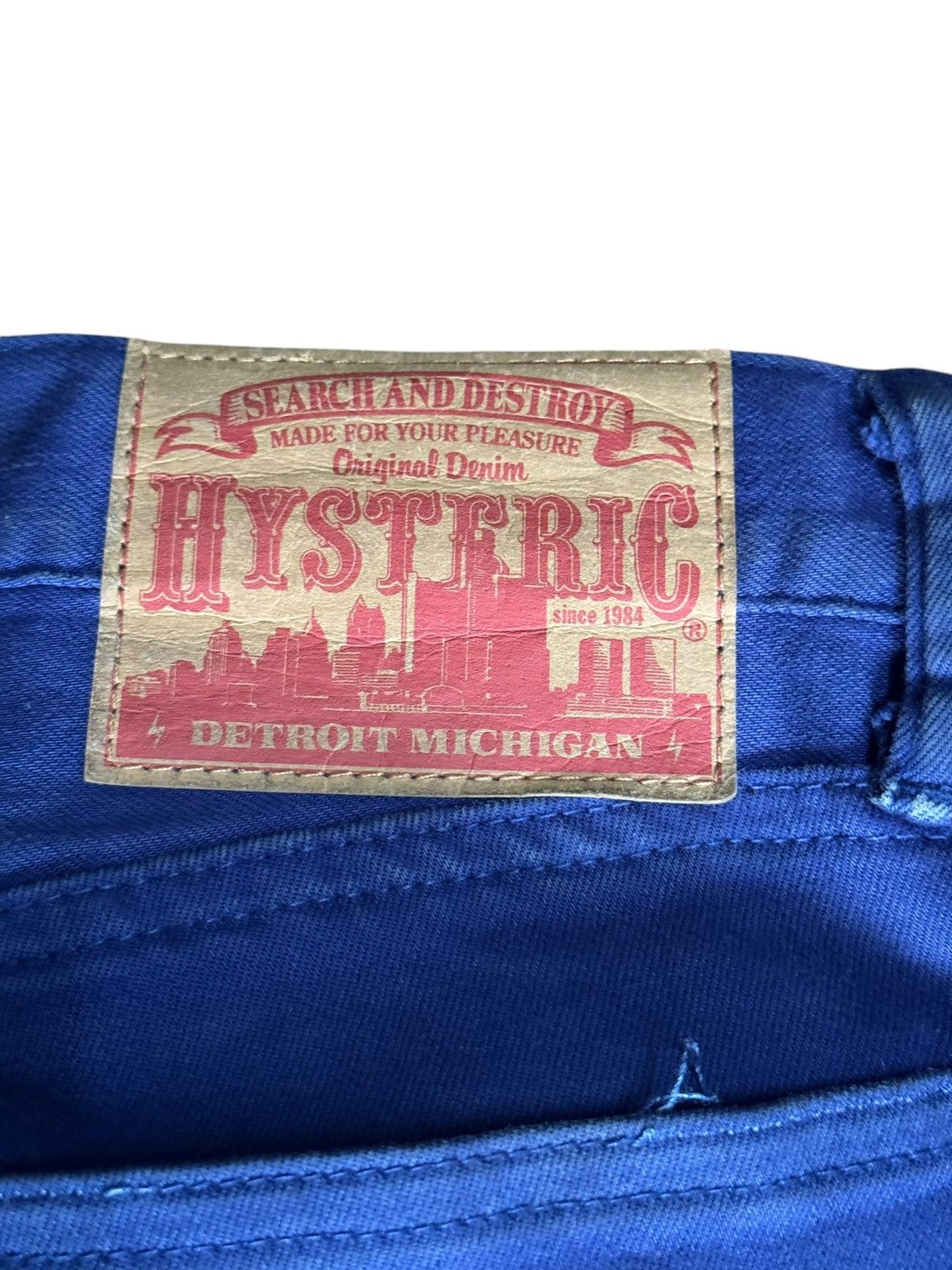 Hysteric Glamour VINTAGE HYSTERIC GLAMOUR SEARCH AND DESTROY RARE Size US 31 - 3 Thumbnail