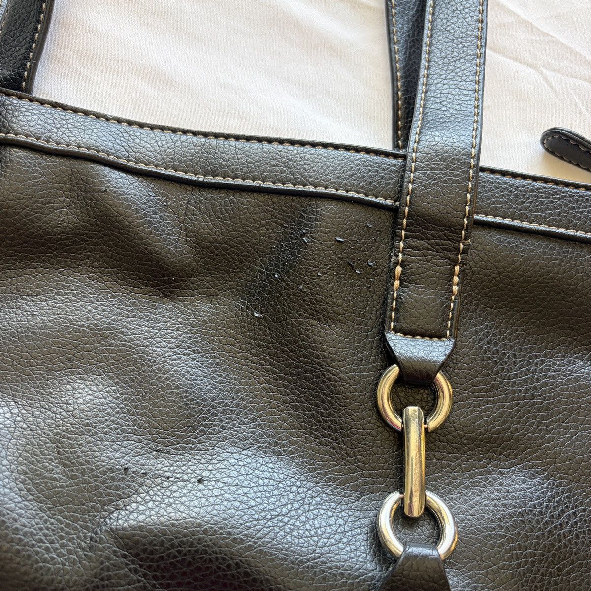 Other Croft and barrow black faux leather shoulder bag Size ONE SIZE - 3 Thumbnail