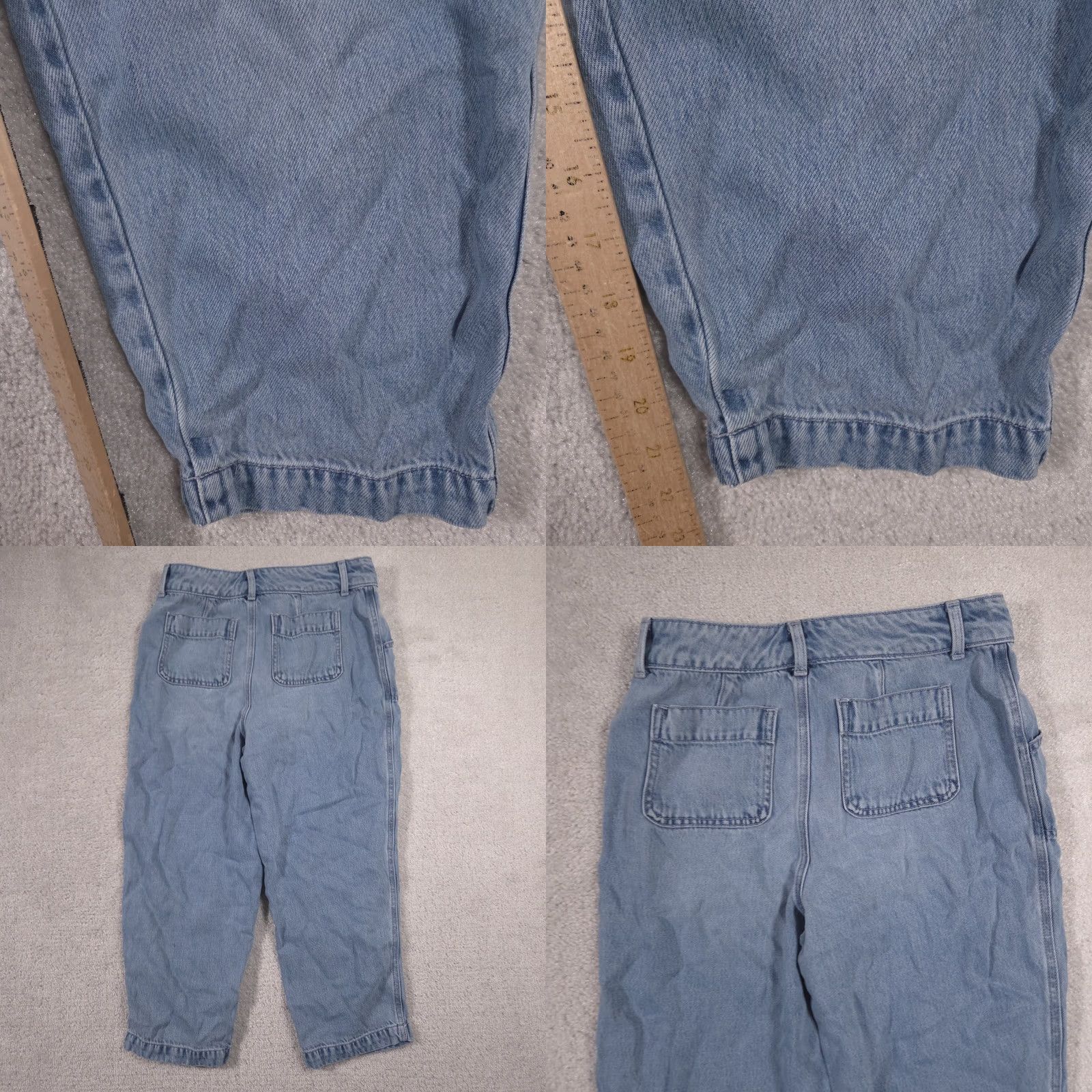 Talbots Talbots Summerweight Straight Leg Ankle Denim Jeans Women’s 4P Capri Capris Stretch 5-Pocket Blue XS? 28? 4P 22Inseam? Size 28" / US 6 / IT 42 - 8 Thumbnail