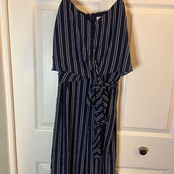 Michael Kors Striped Navy Jumpsuit by Michael Kors size XL Size 38" / US 16 / IT 52 - 3 Thumbnail