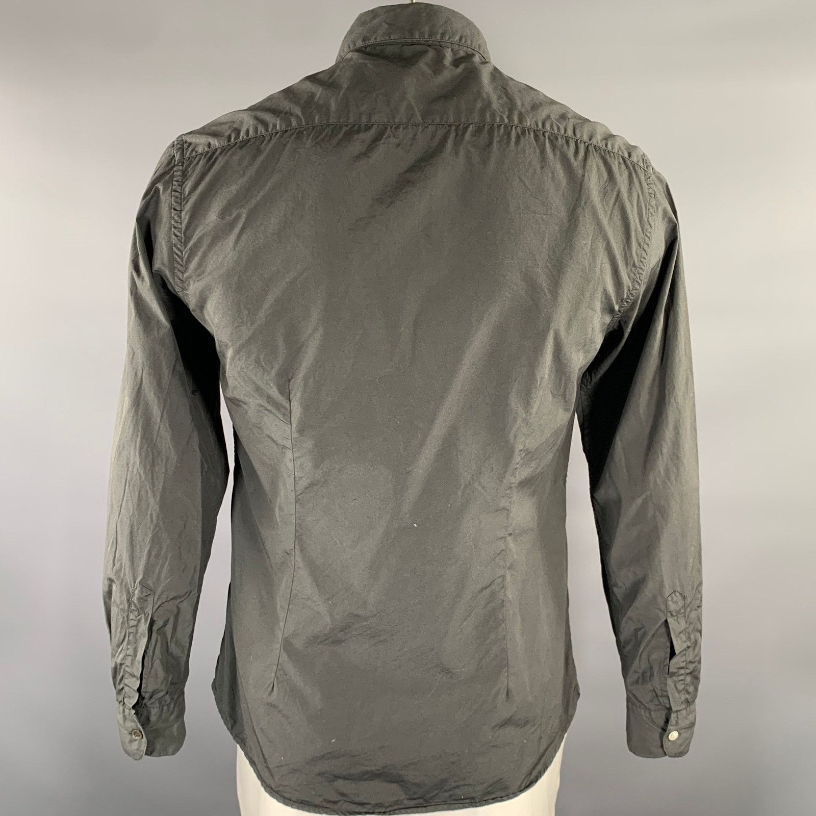 Barena BARENA Size XL Grey Cotton Long Sleeve Shirt Size US XL / EU 56 / 4 - 3 Thumbnail