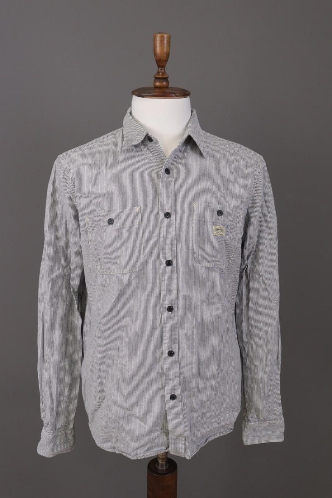 Denim & Supply Ralph Lauren Denim & Supply Ralph Lauren Gray Pockets Shirt Sz L Size US L / EU 52-54 / 3 - 1 Thumbnail