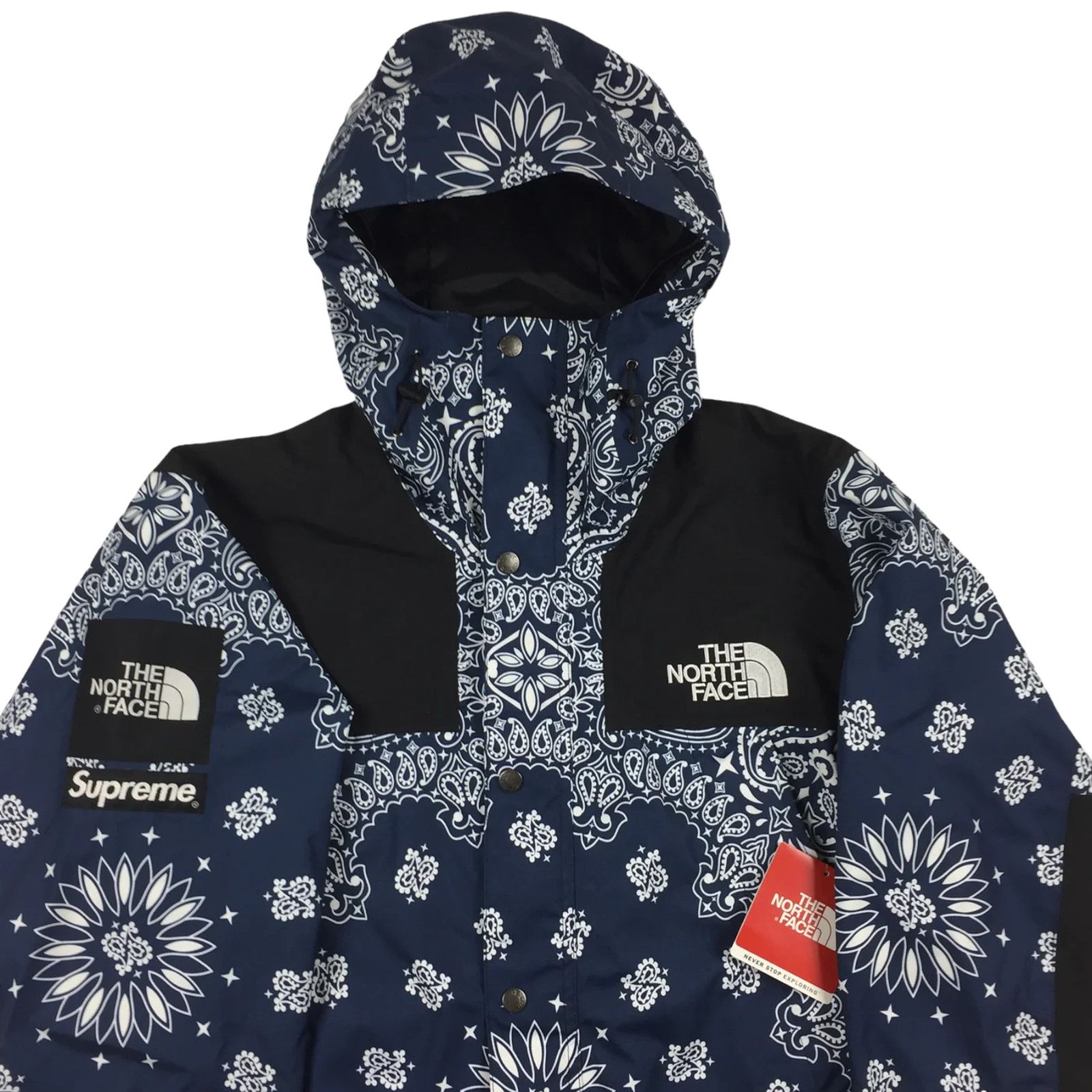 Supreme 2014 Supreme x The North Face Navy Bandana Mountain Light Size US M / EU 48-50 / 2 - 4 Thumbnail