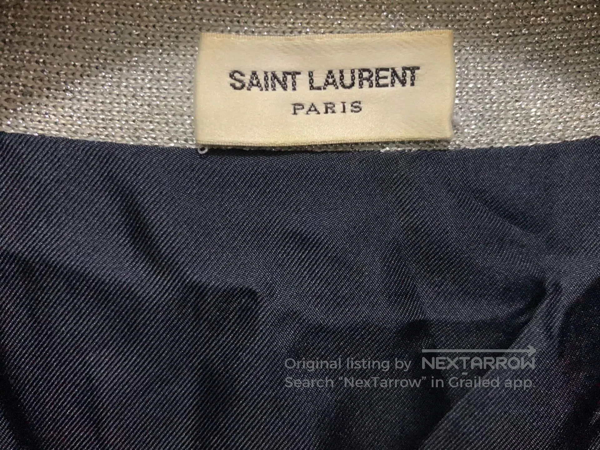 Saint Laurent Paris Saint Laurent Wave Pattern Cardigan. Size US M / EU 48-50 / 2 - 3 Thumbnail
