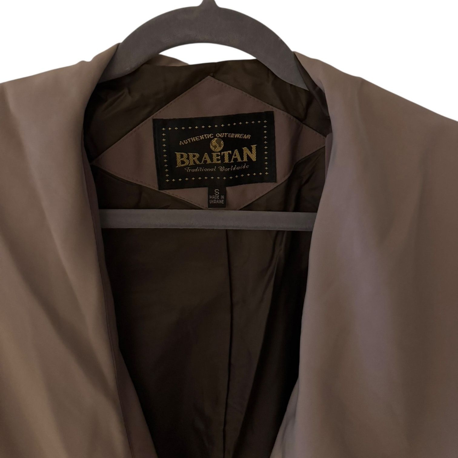 Other Braetan 1980s Chocolate Brown Jacket Vintage Shoulder Pad Size S / US 4 / IT 40 - 2 Thumbnail